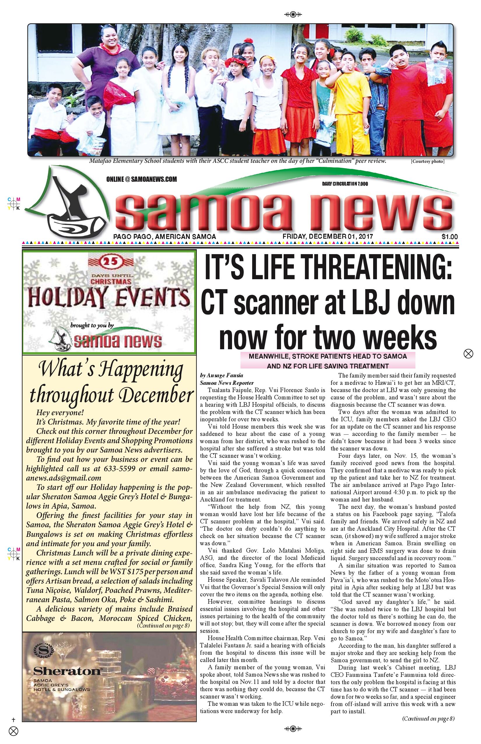 SN News Friday, Dec. 01, 2017