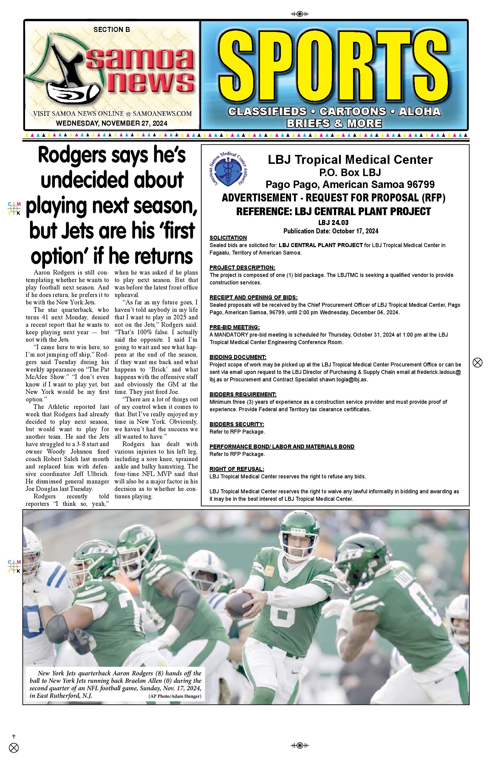 SN Sports Wednesday, November 27, 2024