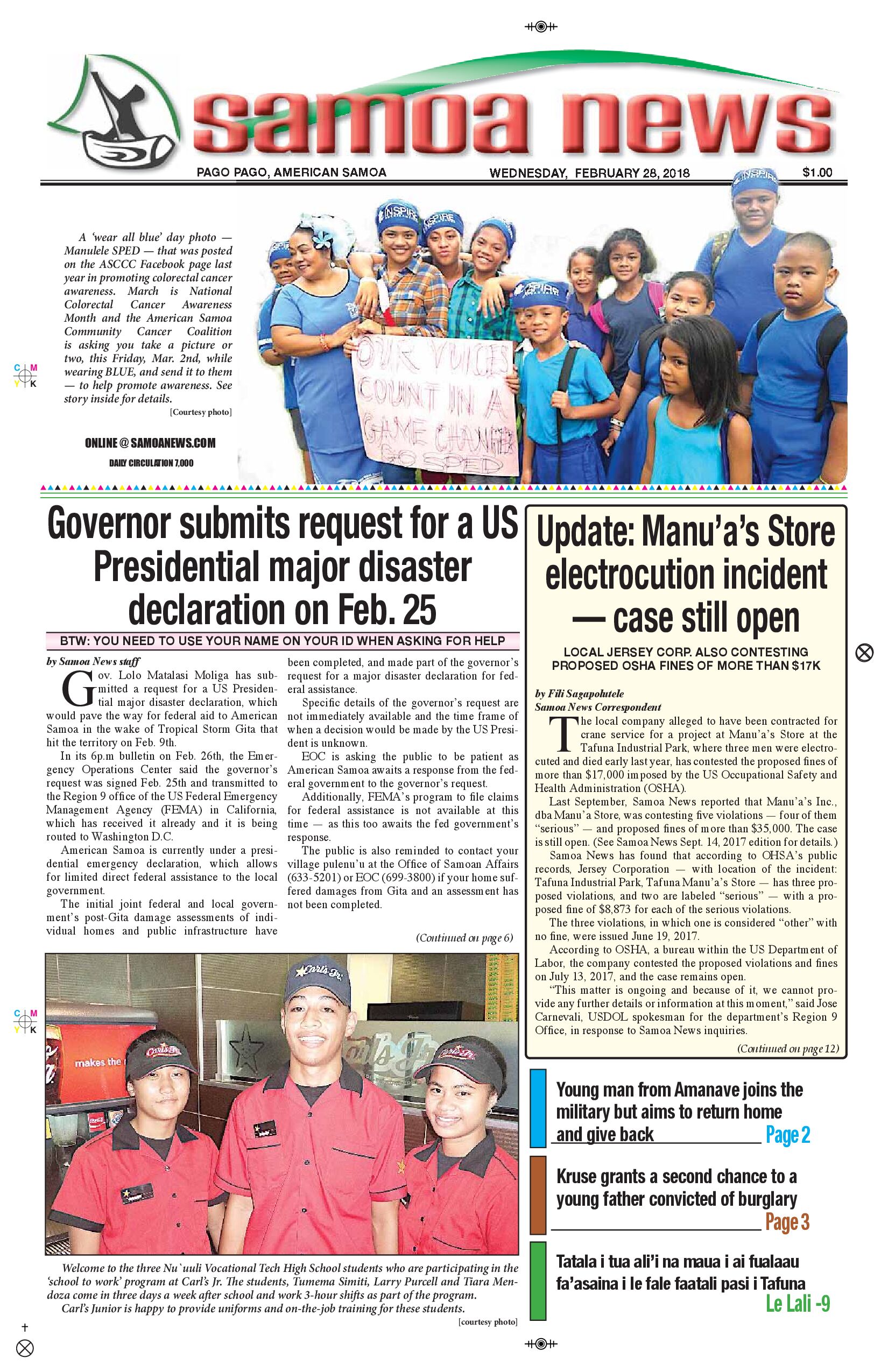 SN News Wednesday, Feb. 28, 2018