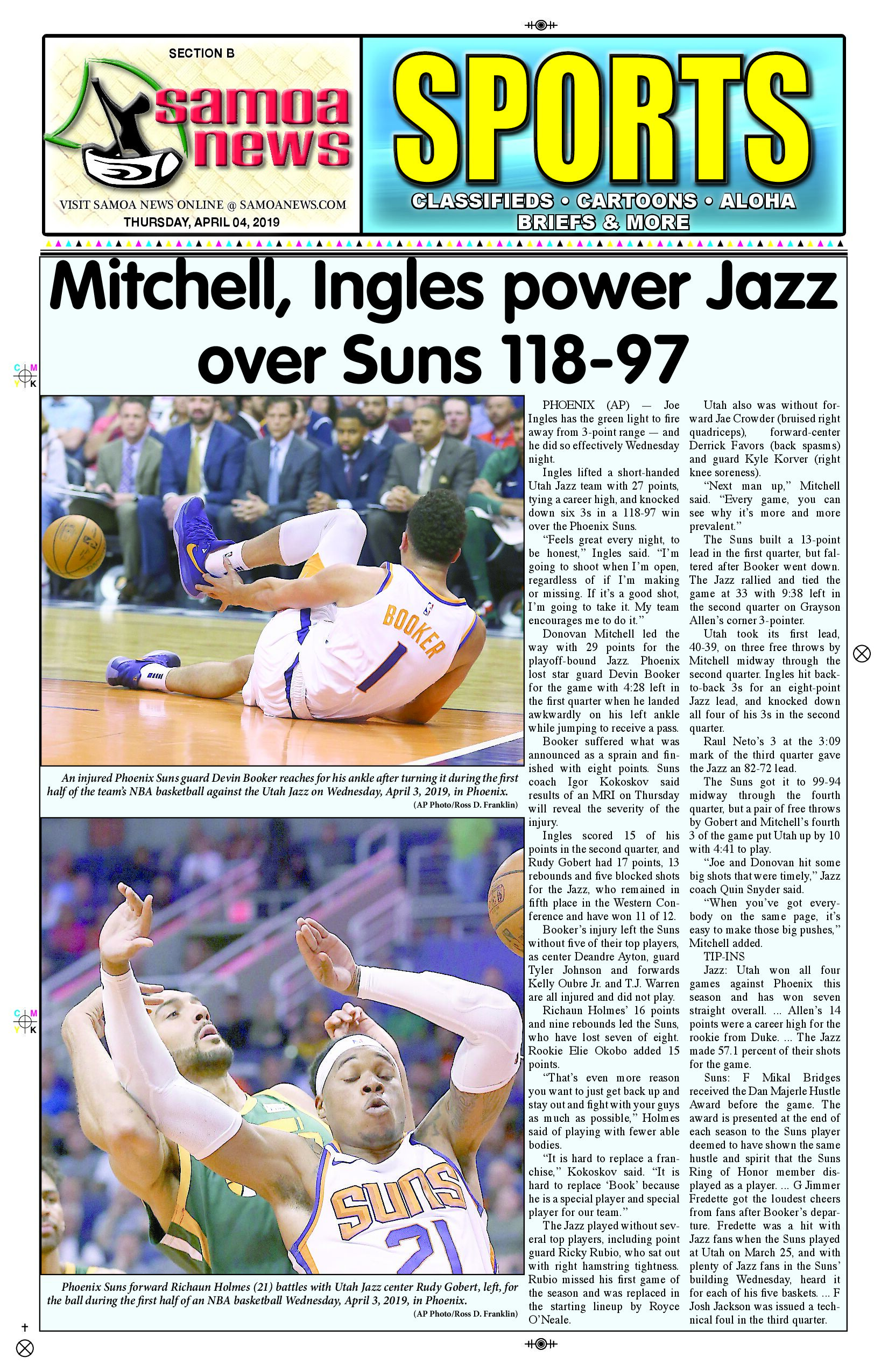 SN Sports Thursday, April 04, 2019