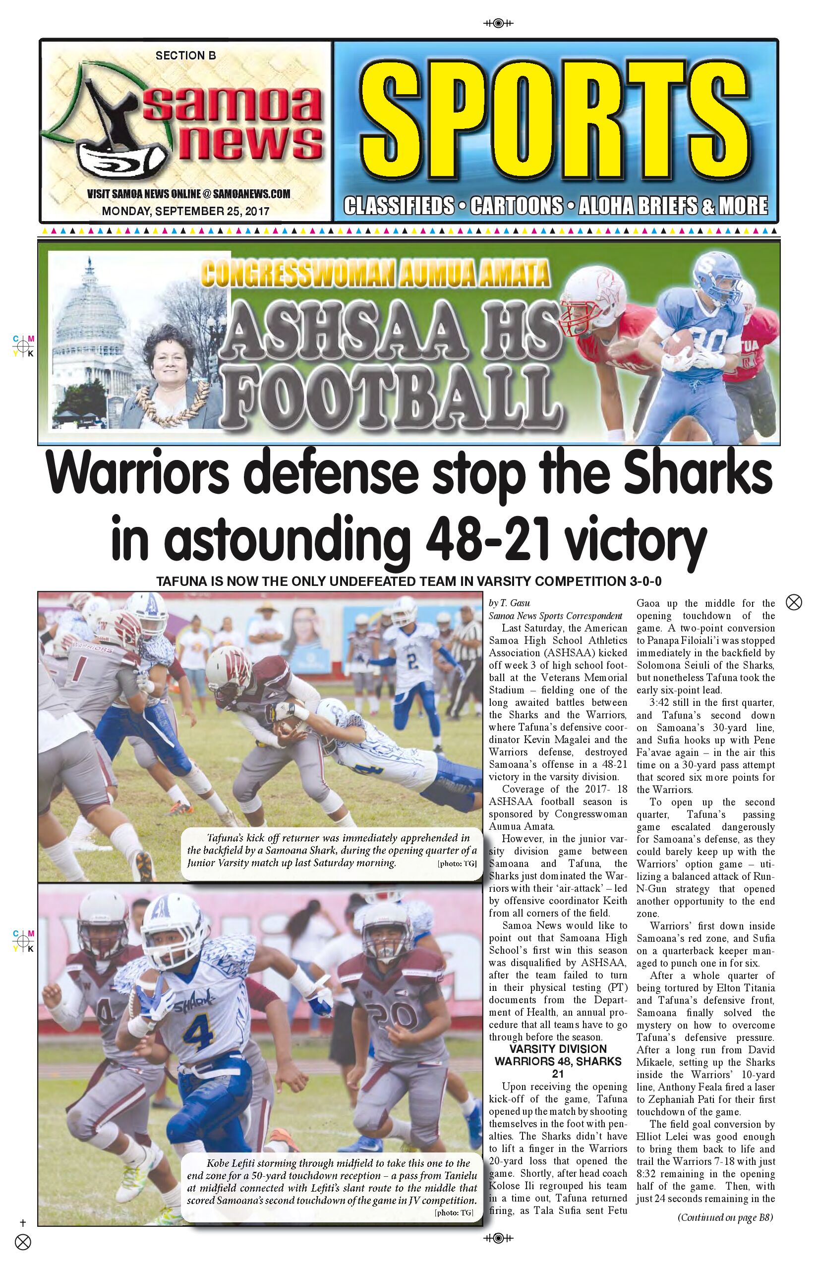 SN Sports Monday, Sept. 25, 2017