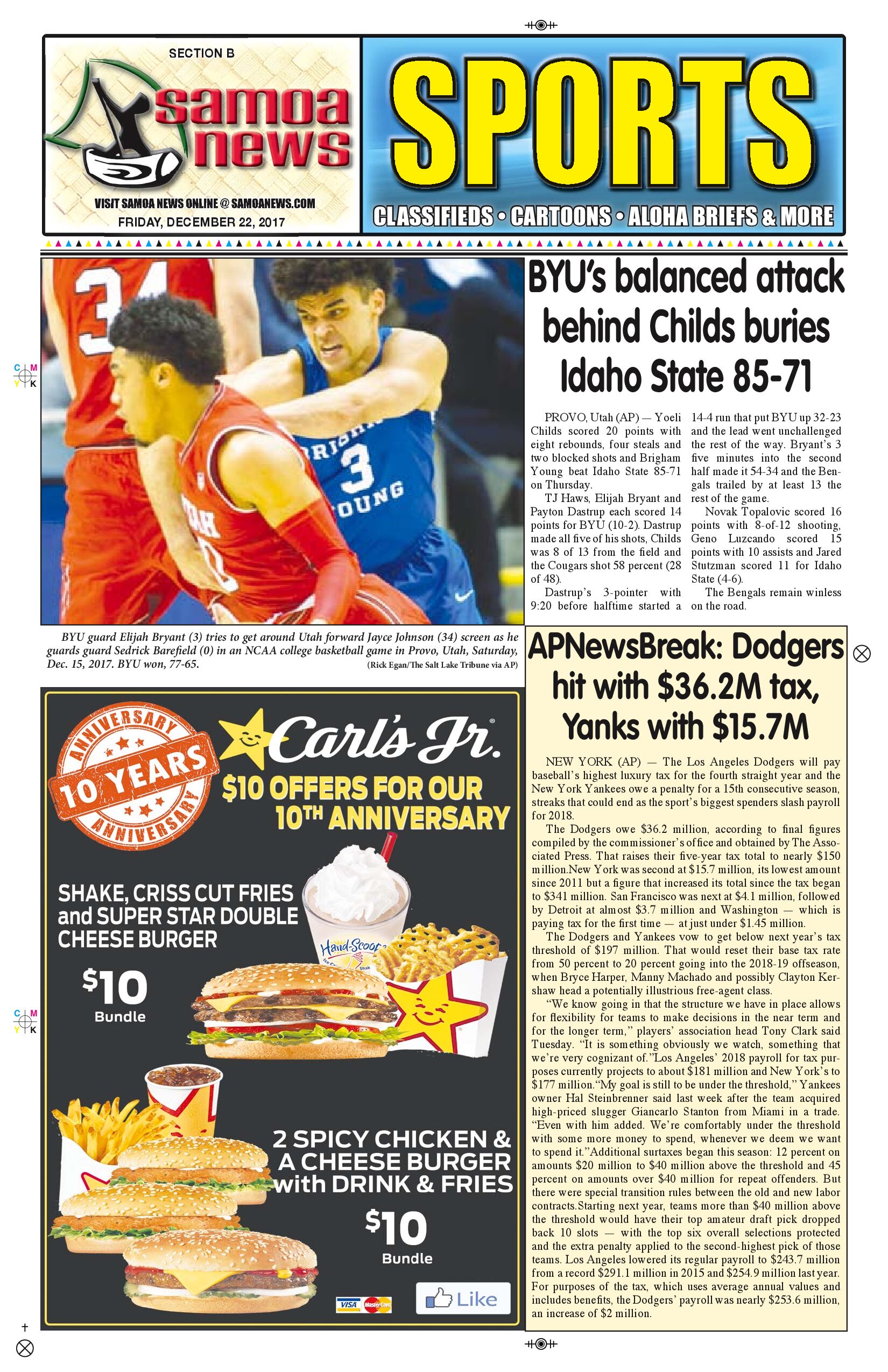 SN Sports Friday, Dec. 22, 2017