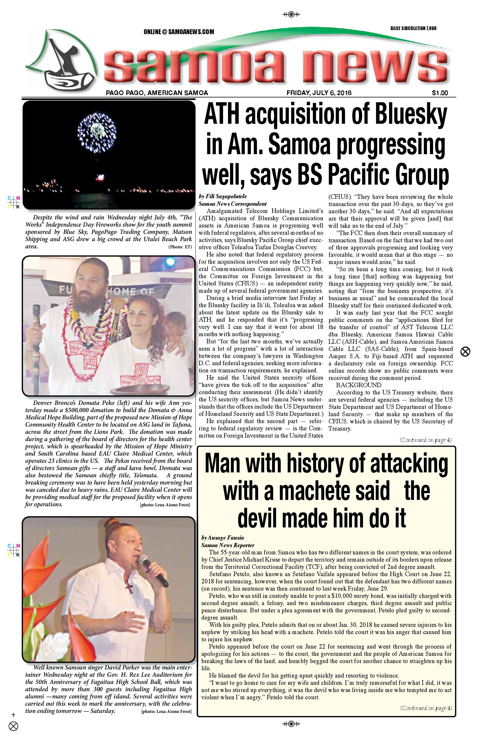 SN News Friday, July 6, 2018