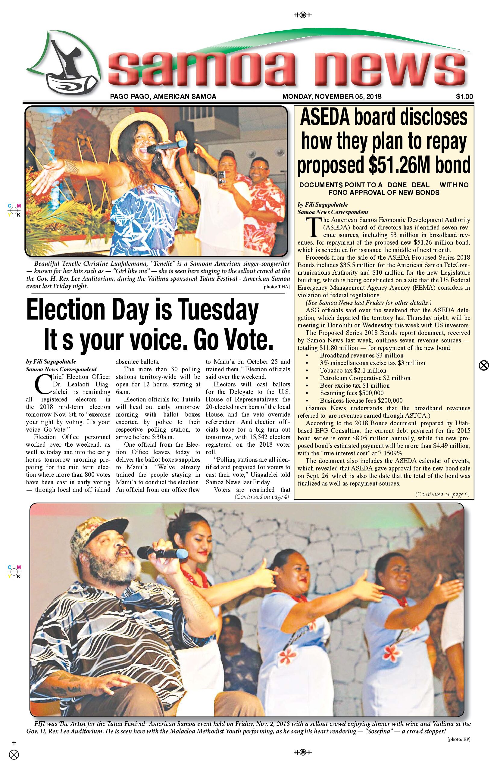 SN News Monday, November 5, 2018