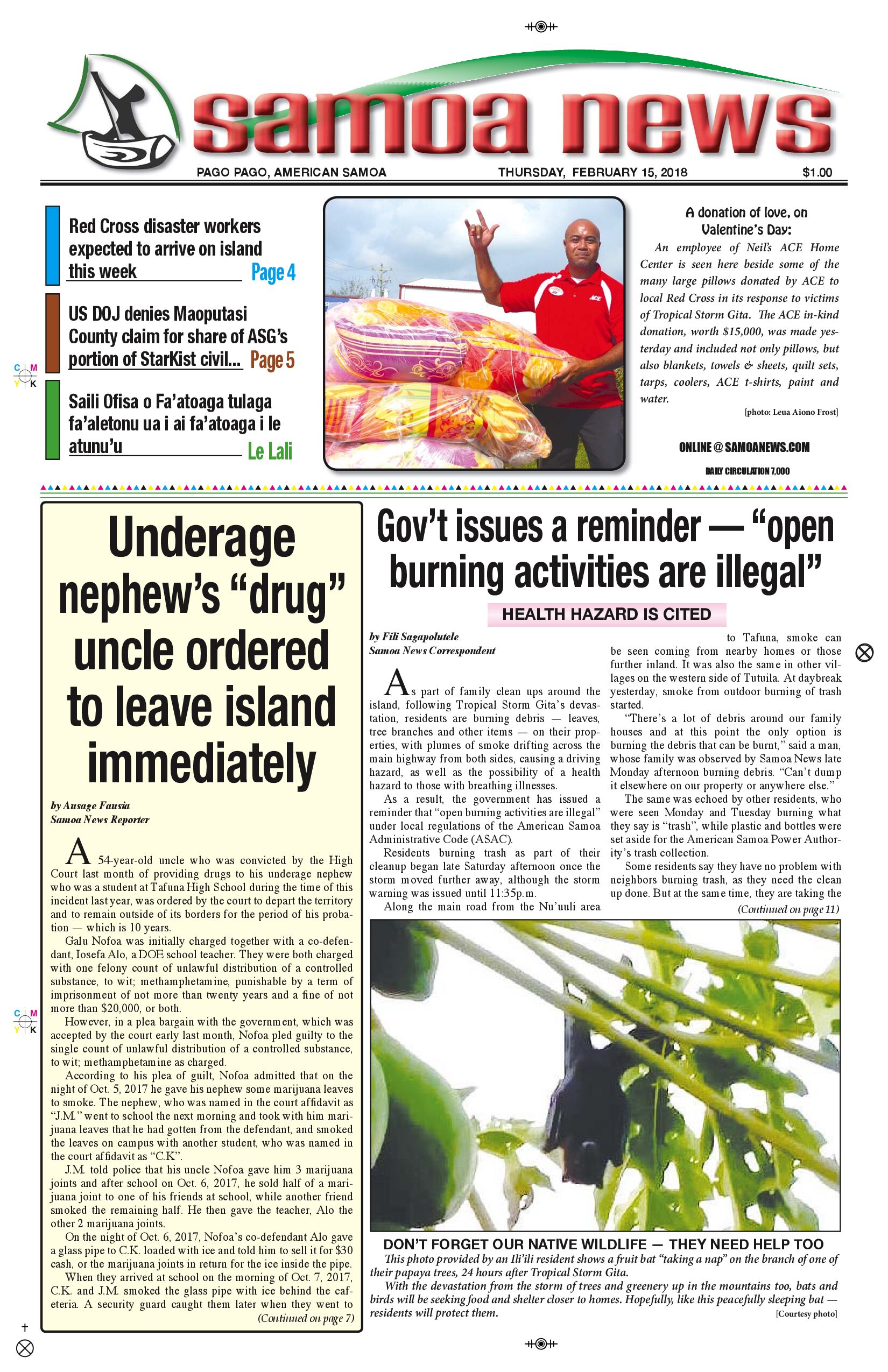 SN News Thursday, Feb. 15, 2018