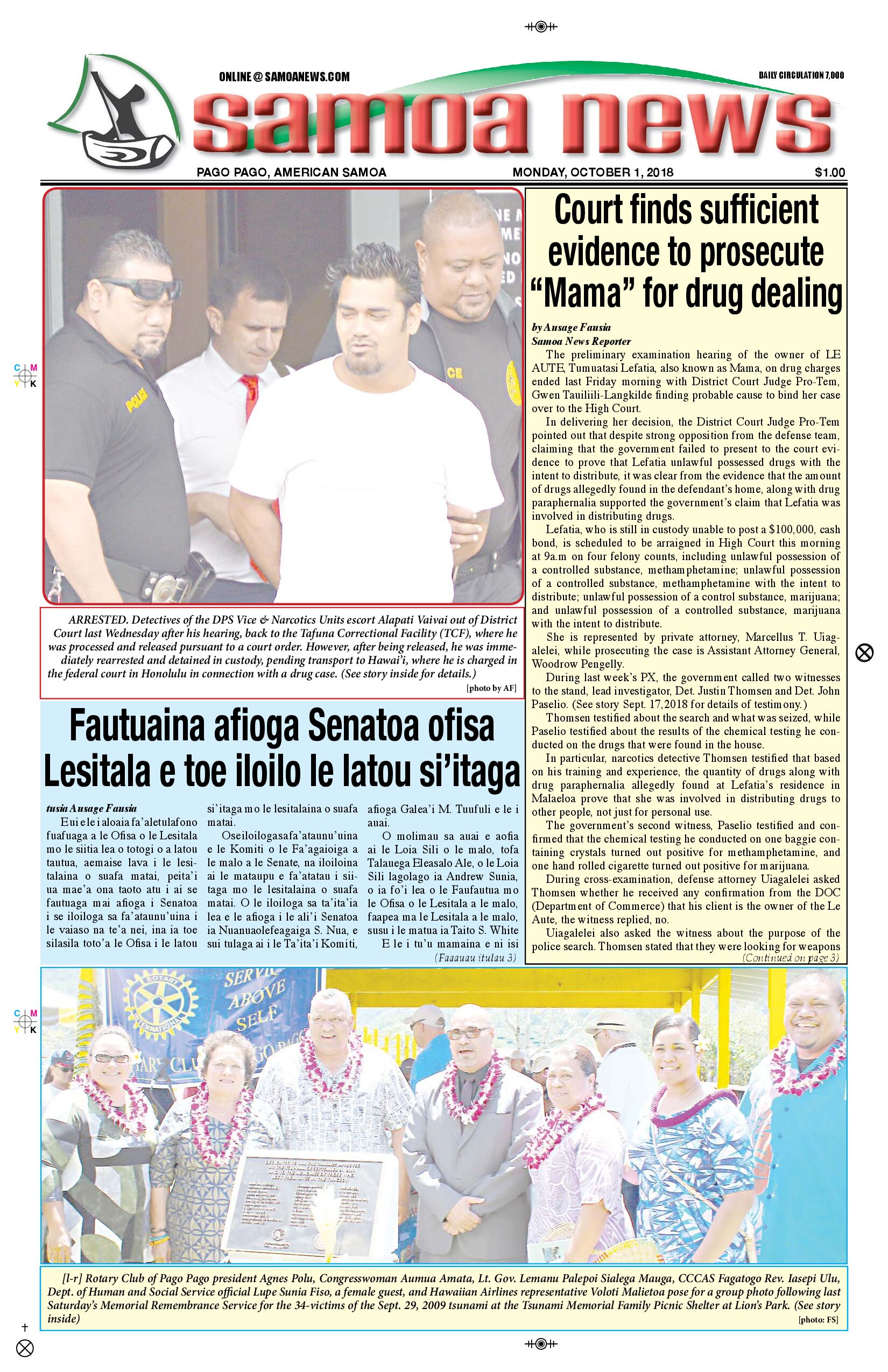 SN News Monday, October 01, 2018