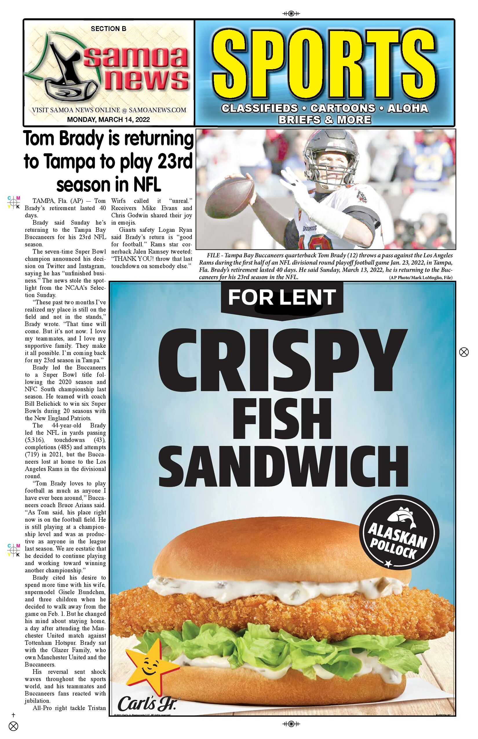 SN Sports Monday, March 14, 2022