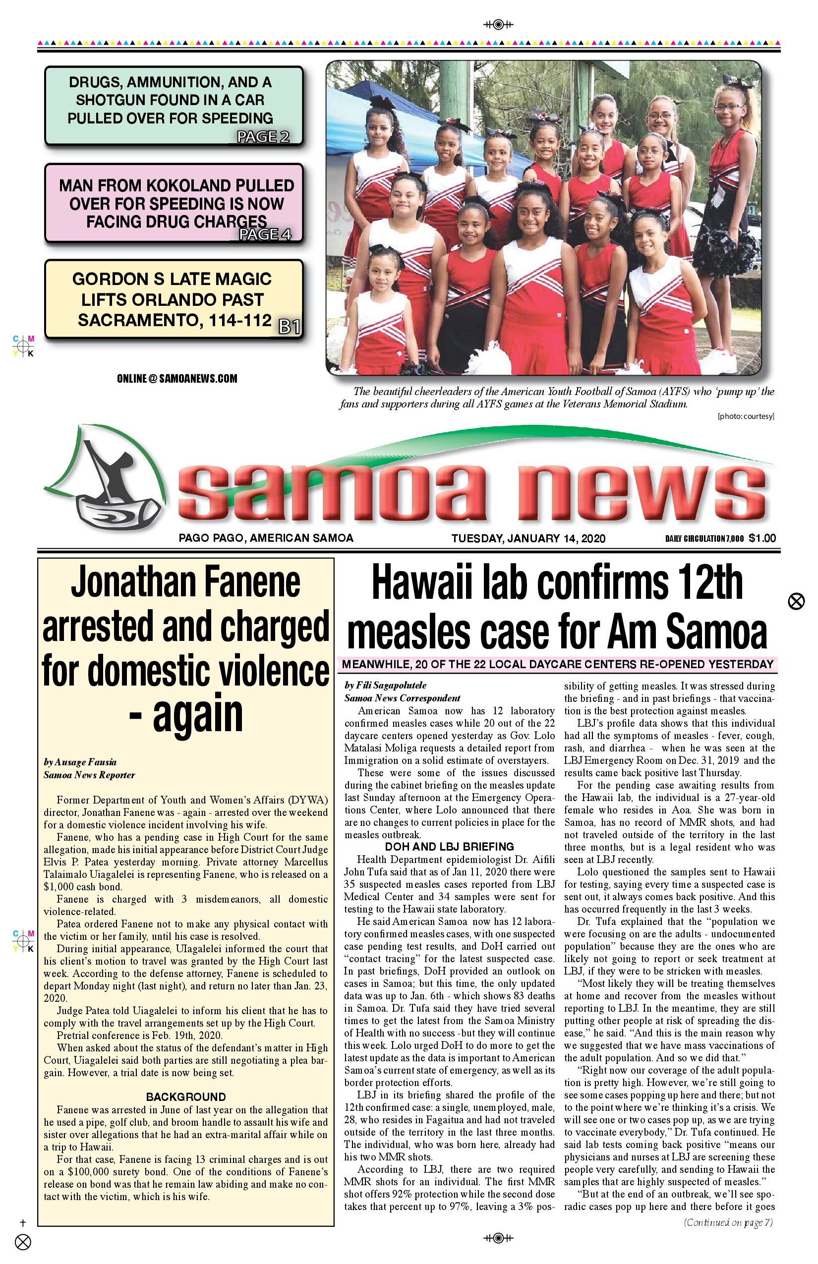 SN News Tuesday, January 14, 2020