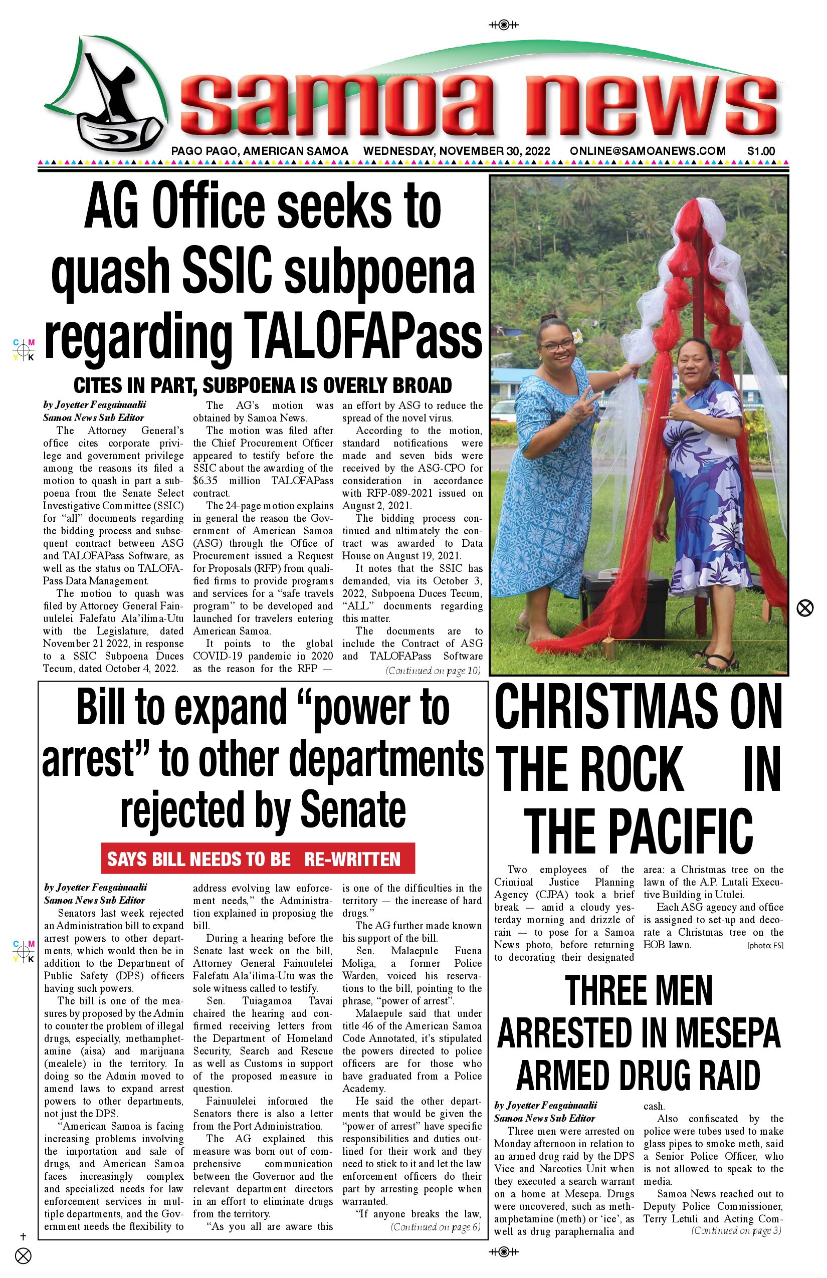 SN News Wednesday, November 30, 2022