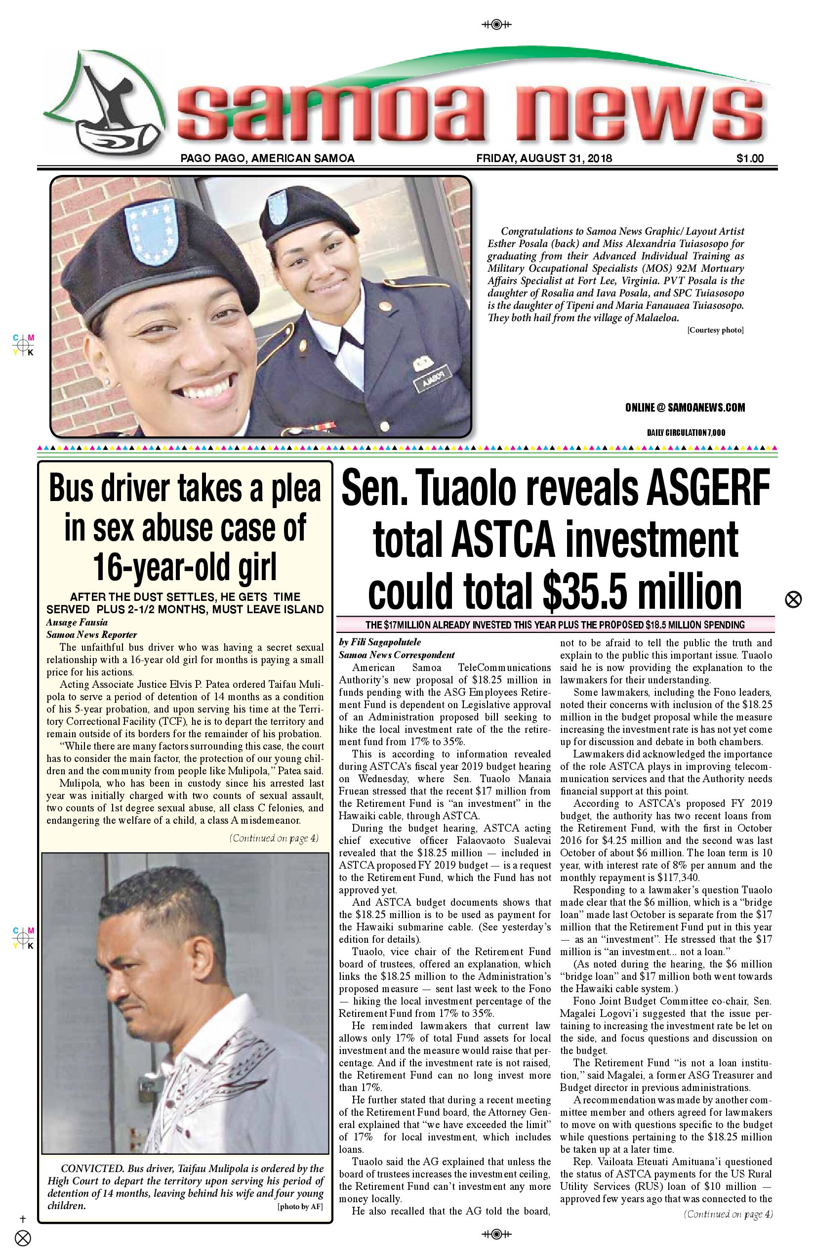 SN News Friday, August 31, 2018