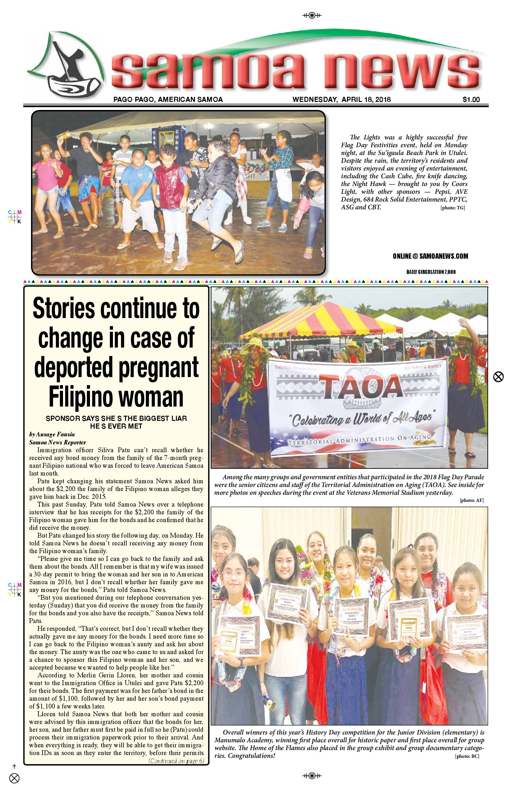 SN News Wednesday, April 18, 2018