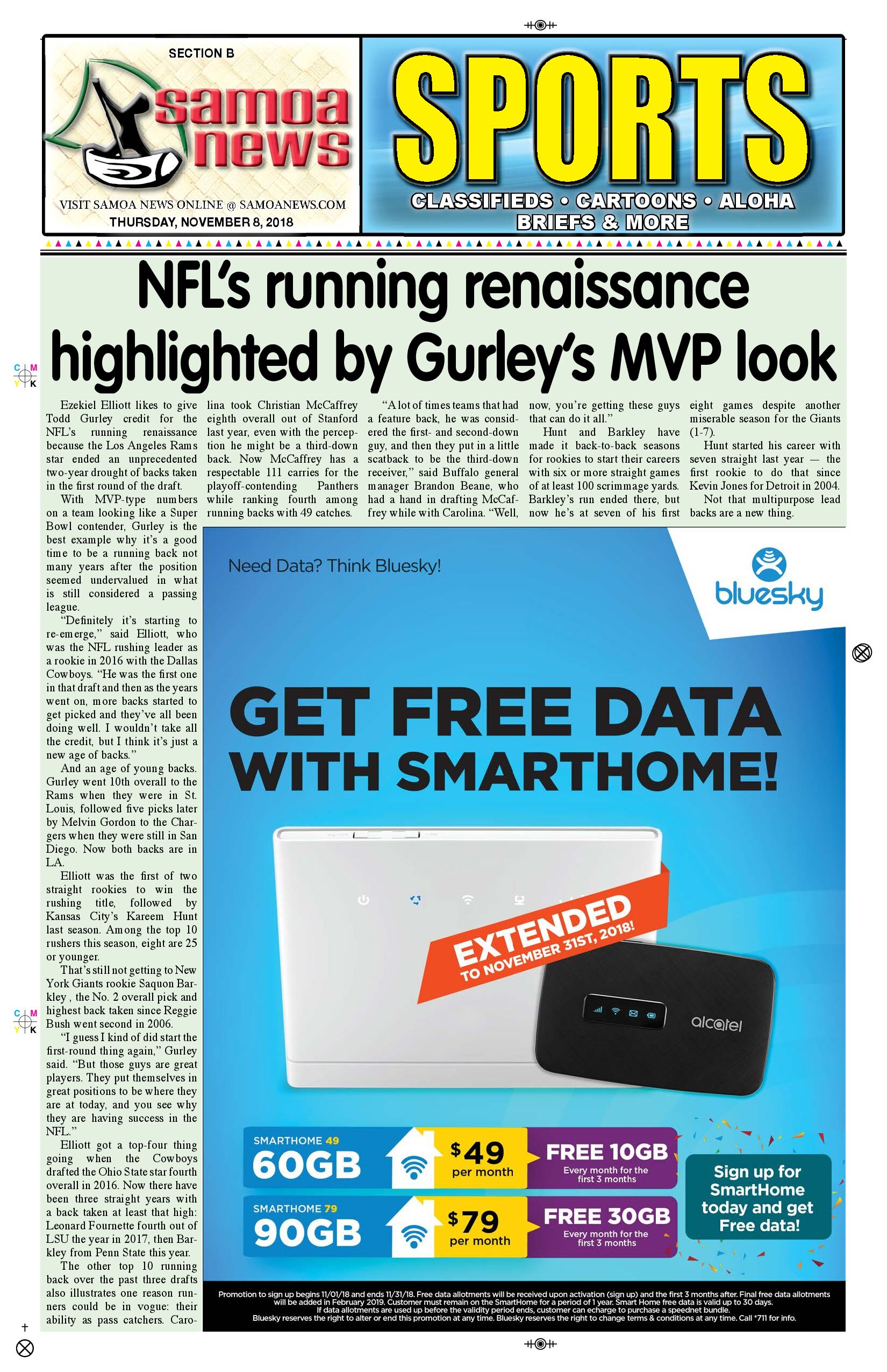 SN Sports Thursday, November 8, 2018