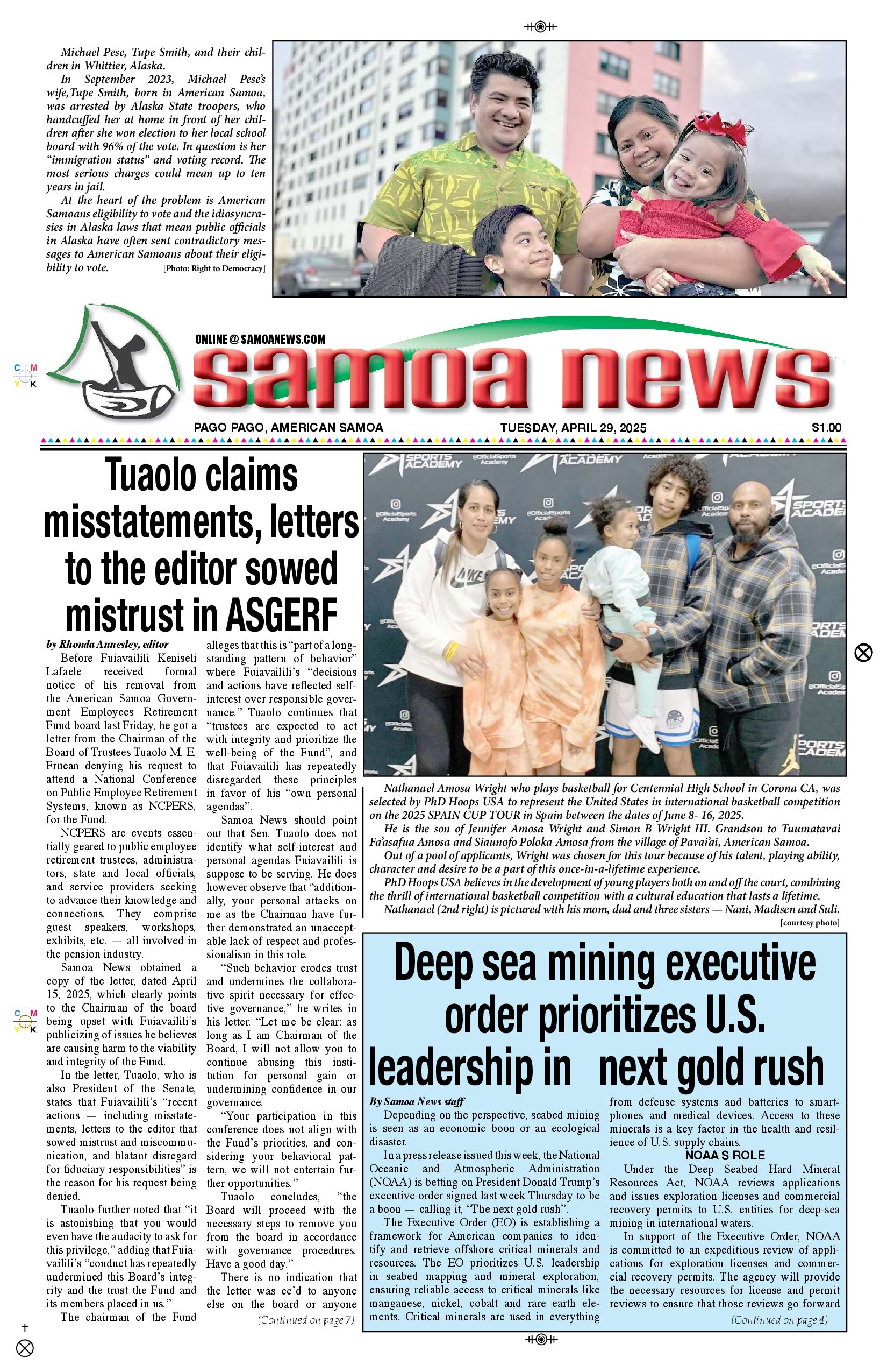 SN News Tuesday, April 29, 2025