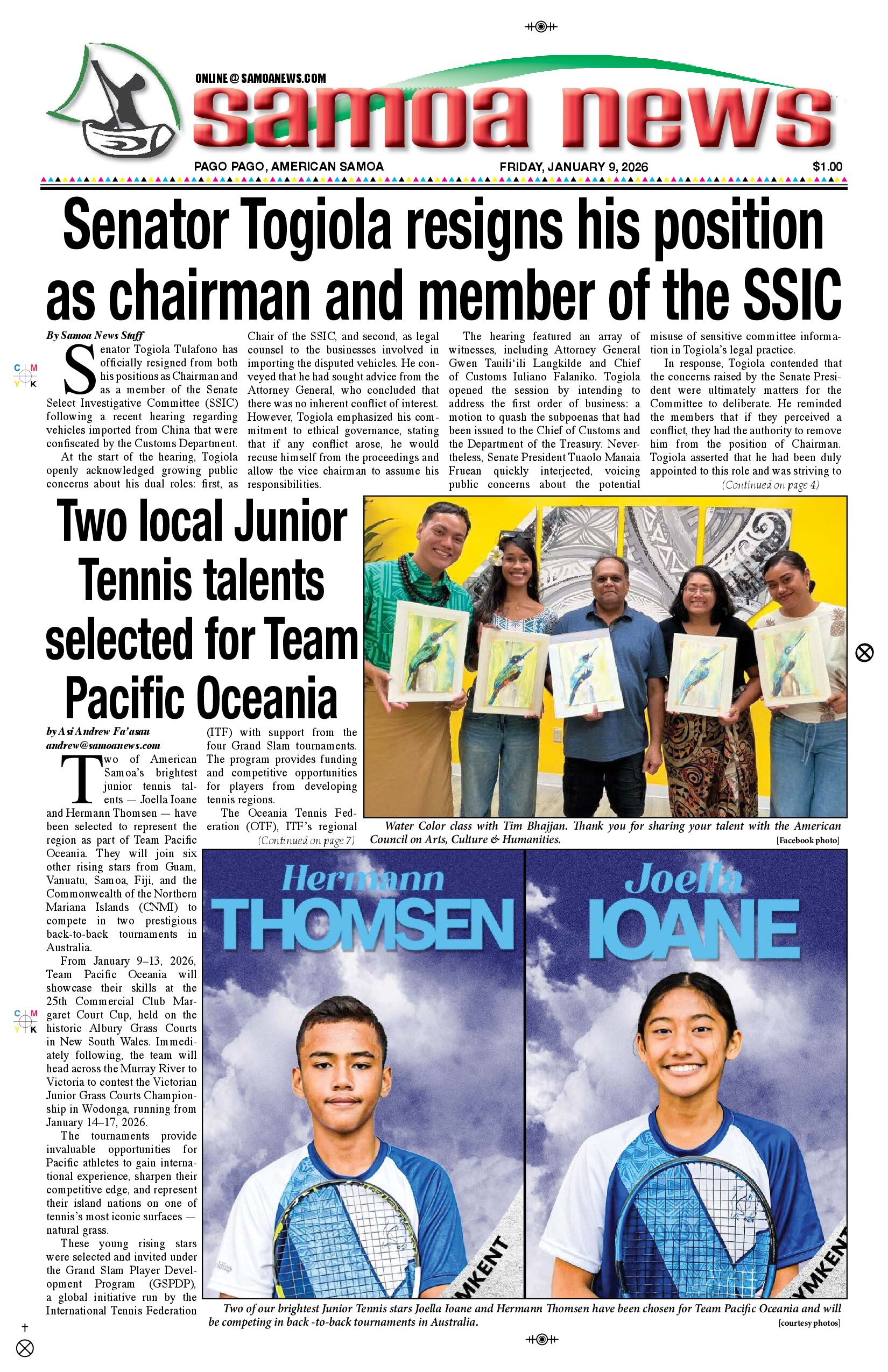 SN News Friday, January 09, 2026