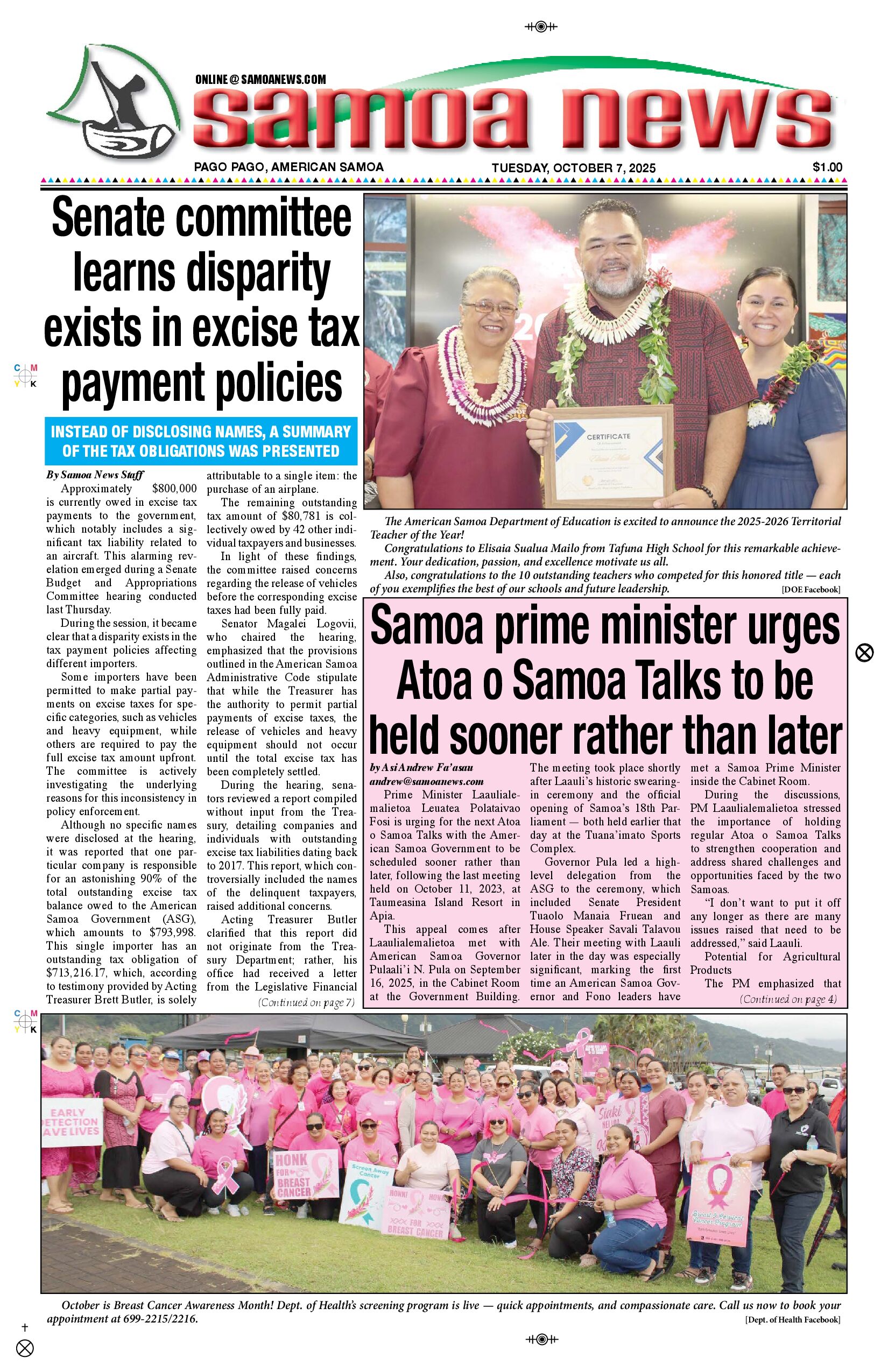 SN News Tuesday, October 07, 2025