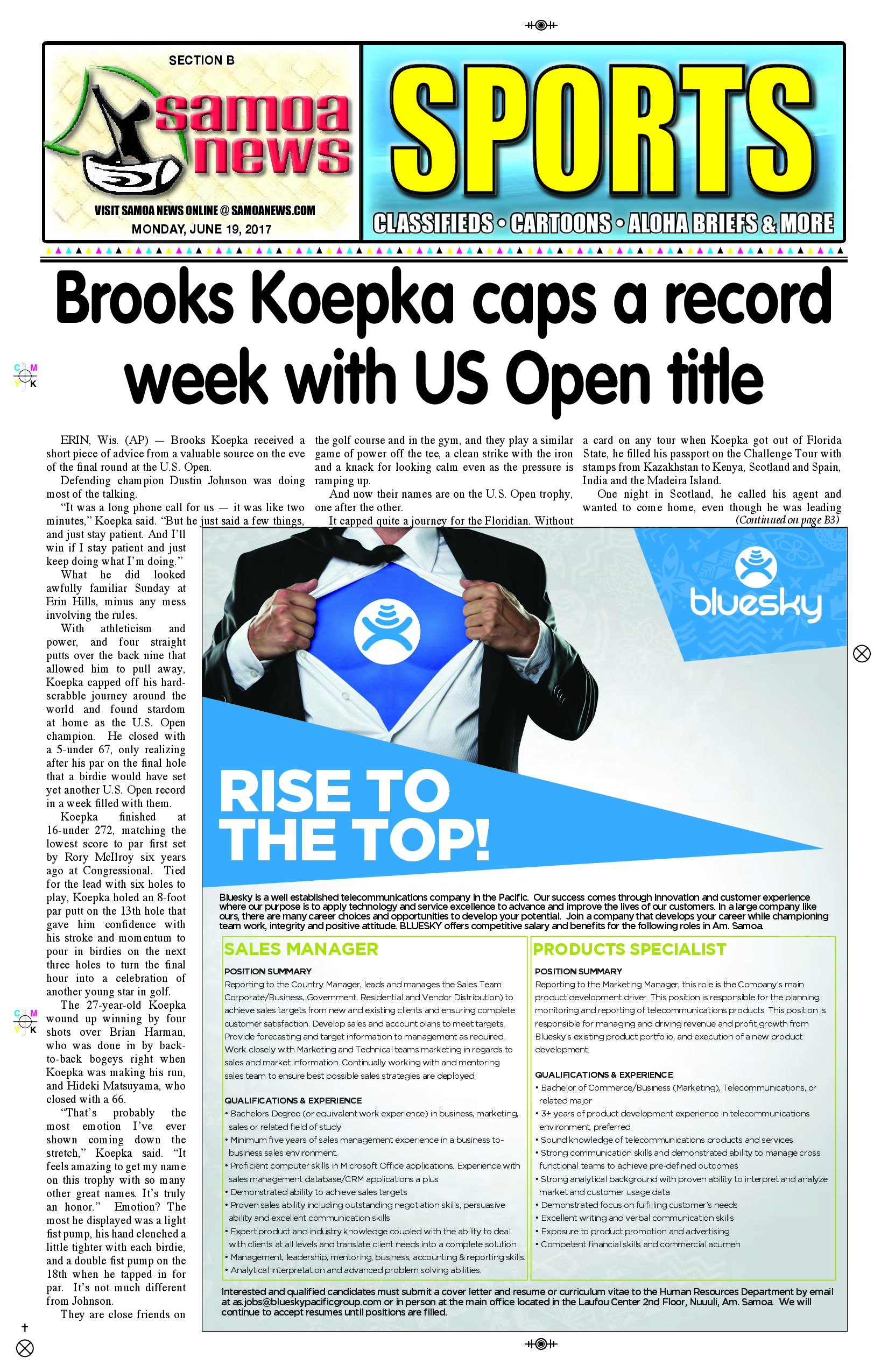 SN Sports Monday, June 19, 2017