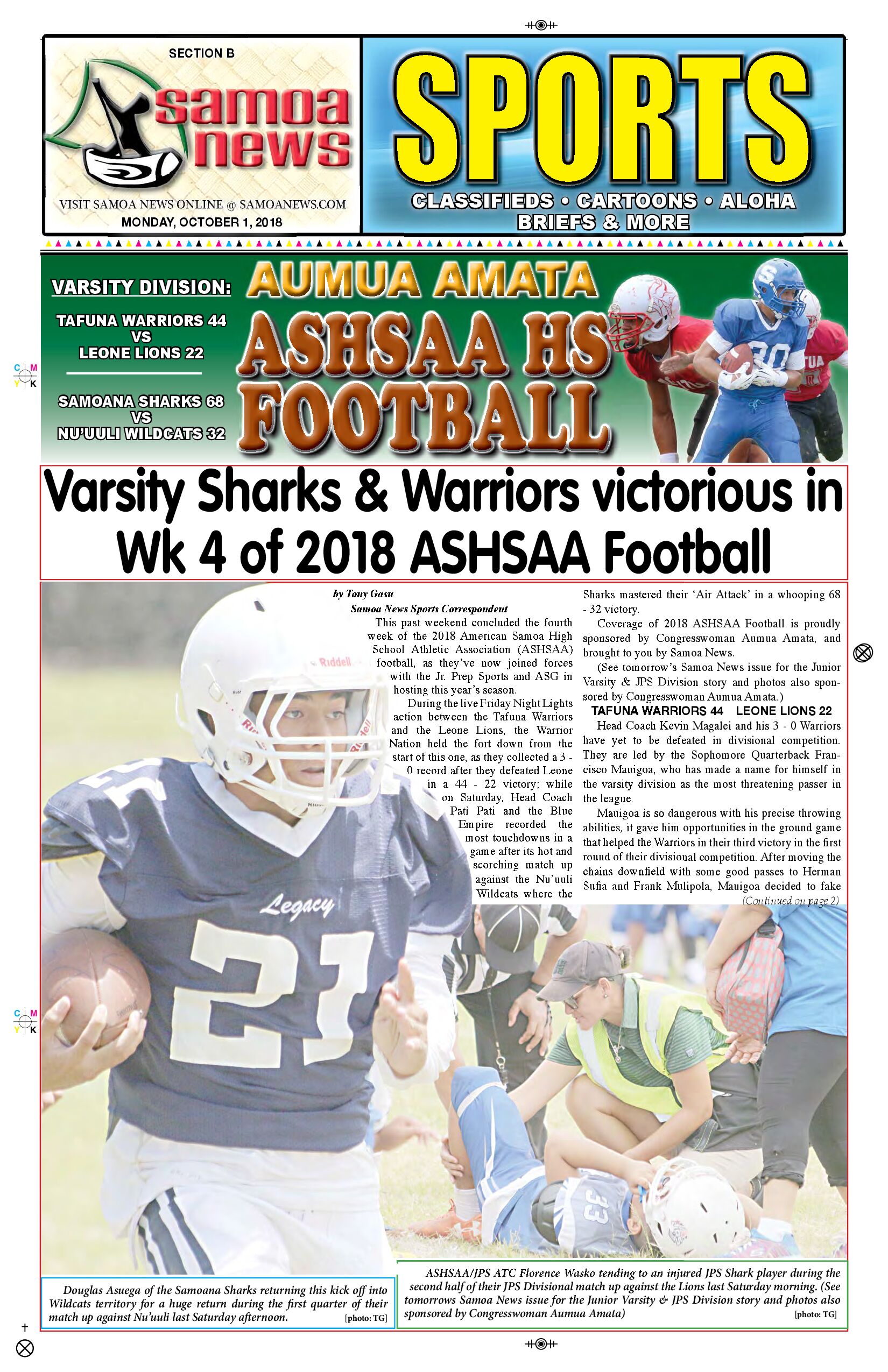 SN Sports Monday, October 01, 2018