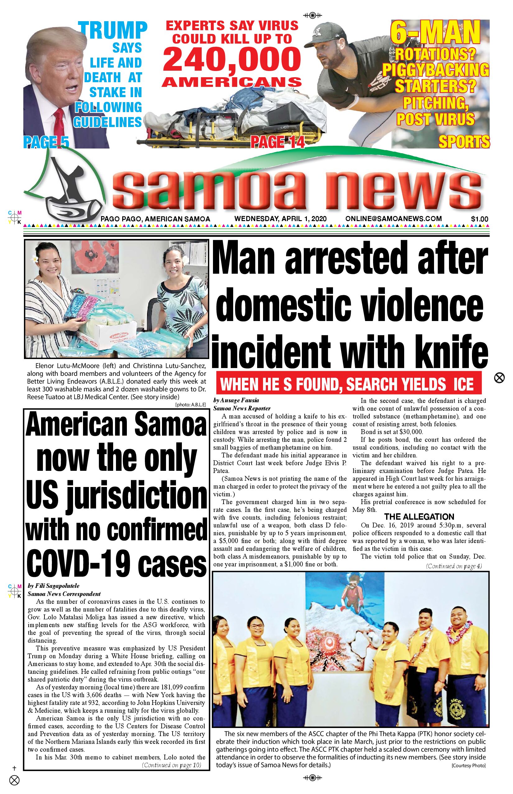 SN News Wednesday, April 01, 2020