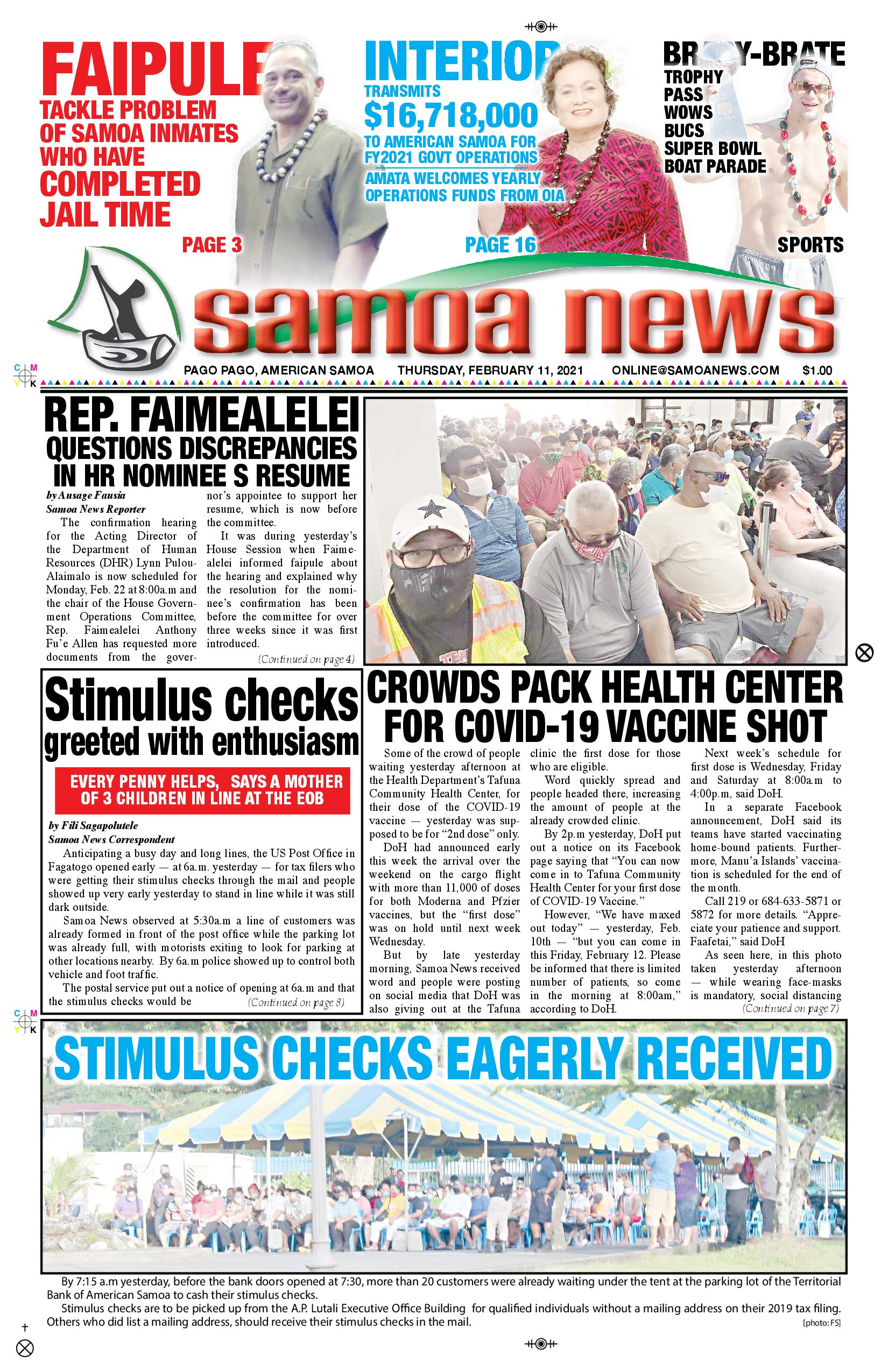 SN News Thursday, Feb. 11, 2021