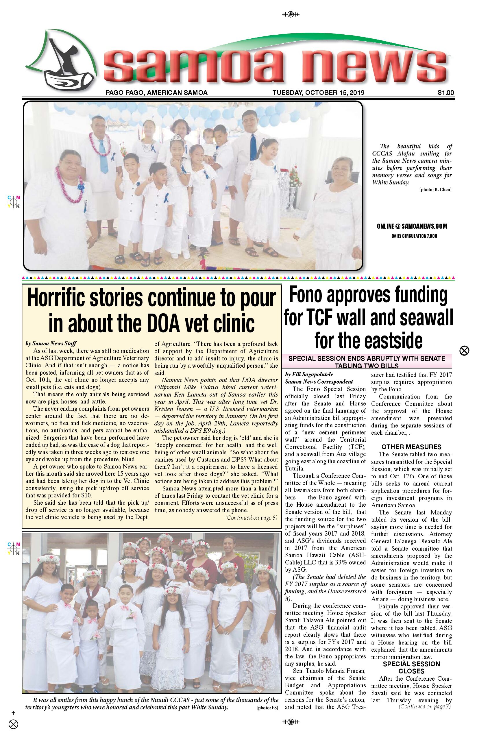 SN News Tuesday, October 15, 2019