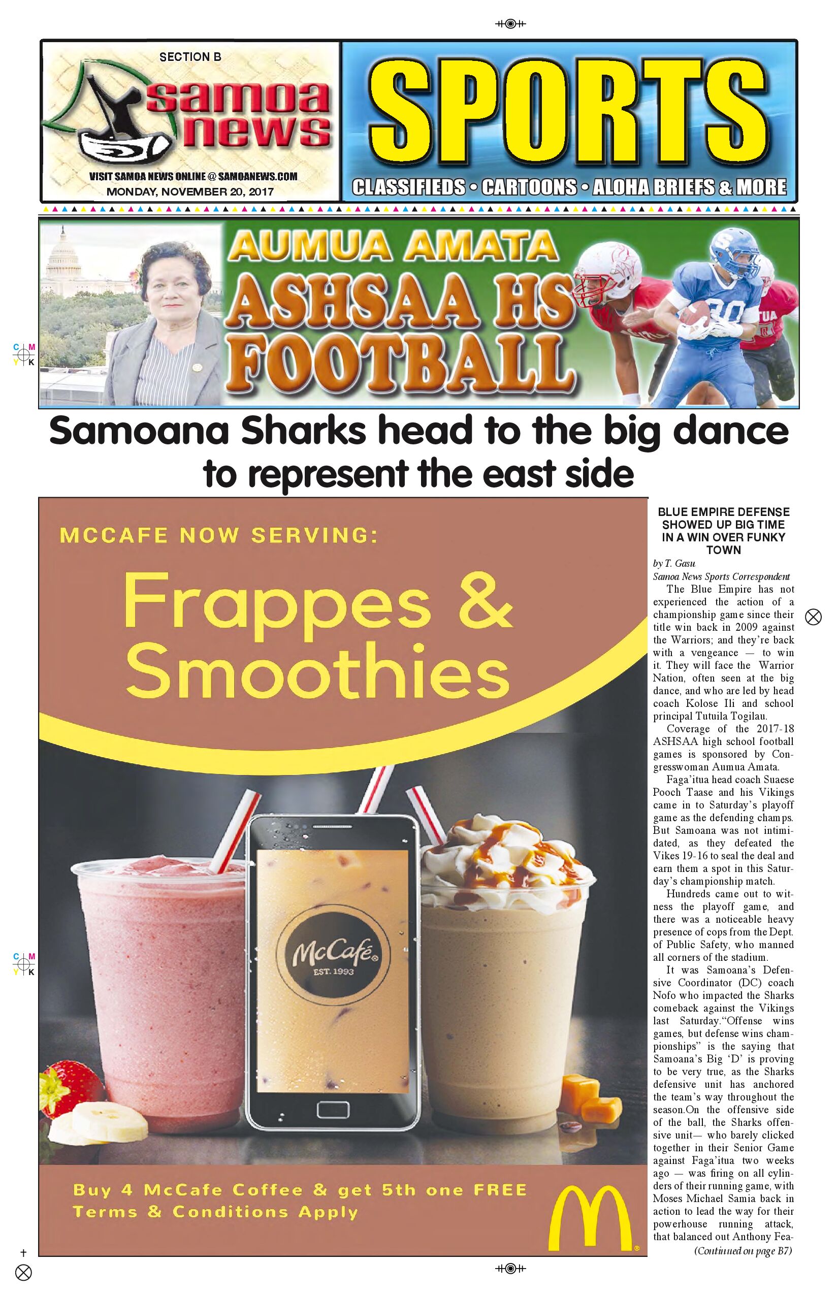 SN Sports Monday, Nov. 20, 2017