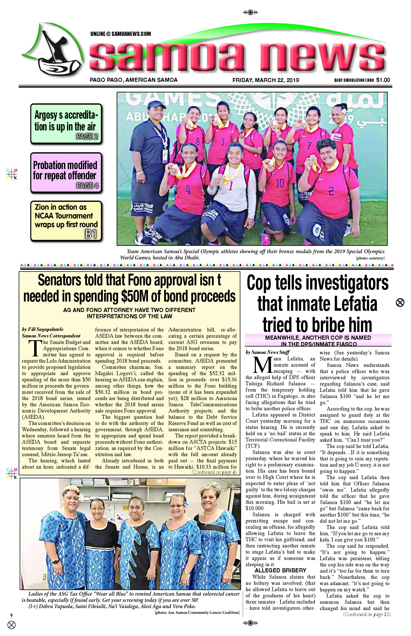 SN News Friday, March 22, 2019