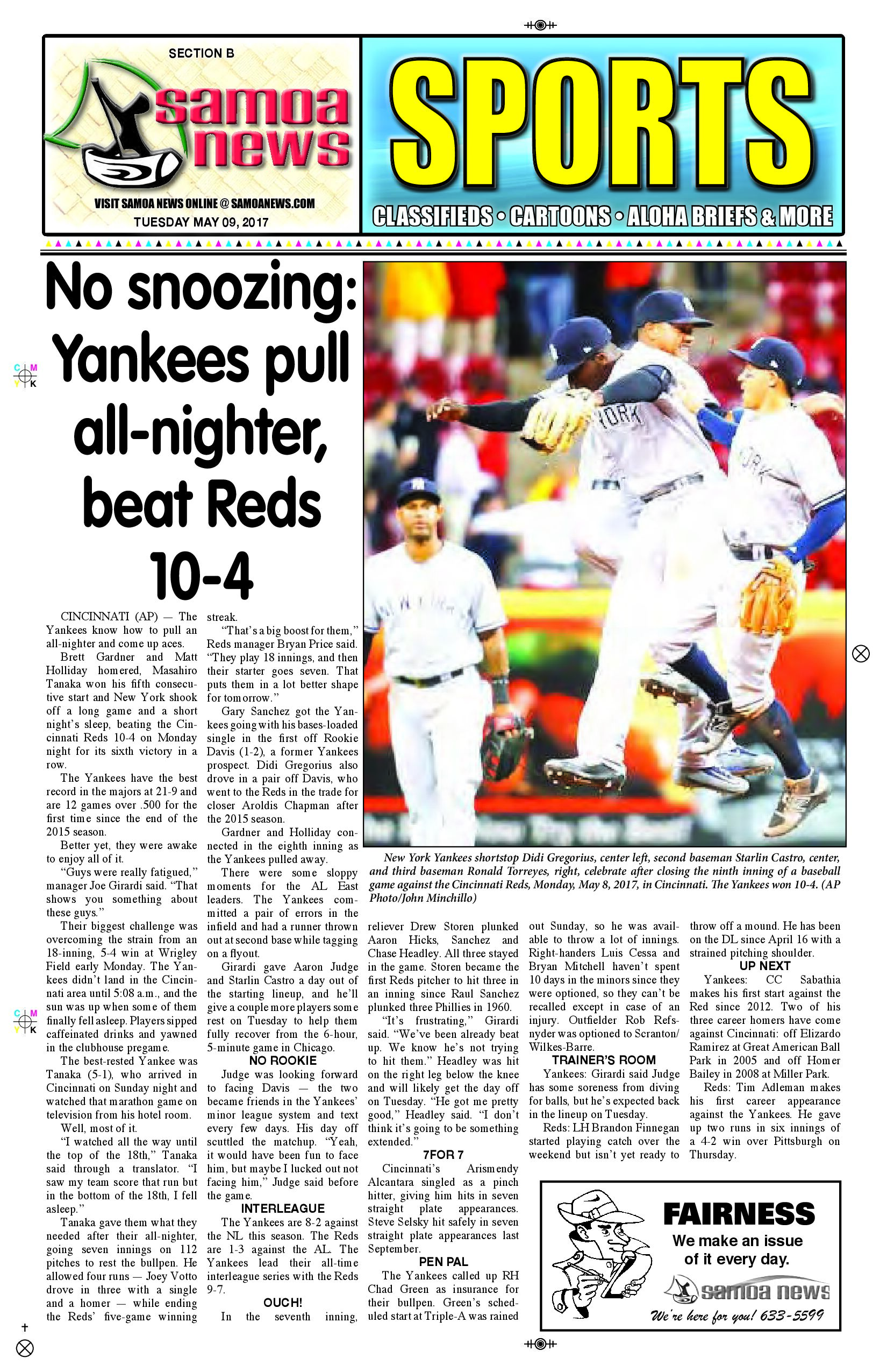 SN Sports Tuesday May 9, 2017