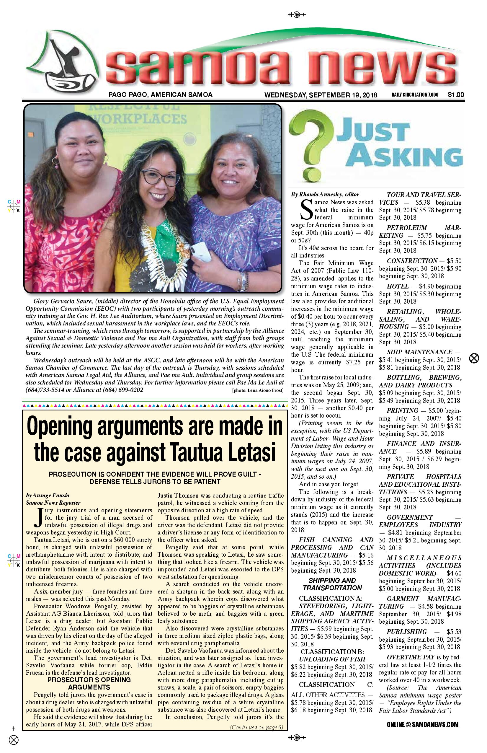 SN News Wednesday, September 19, 2018