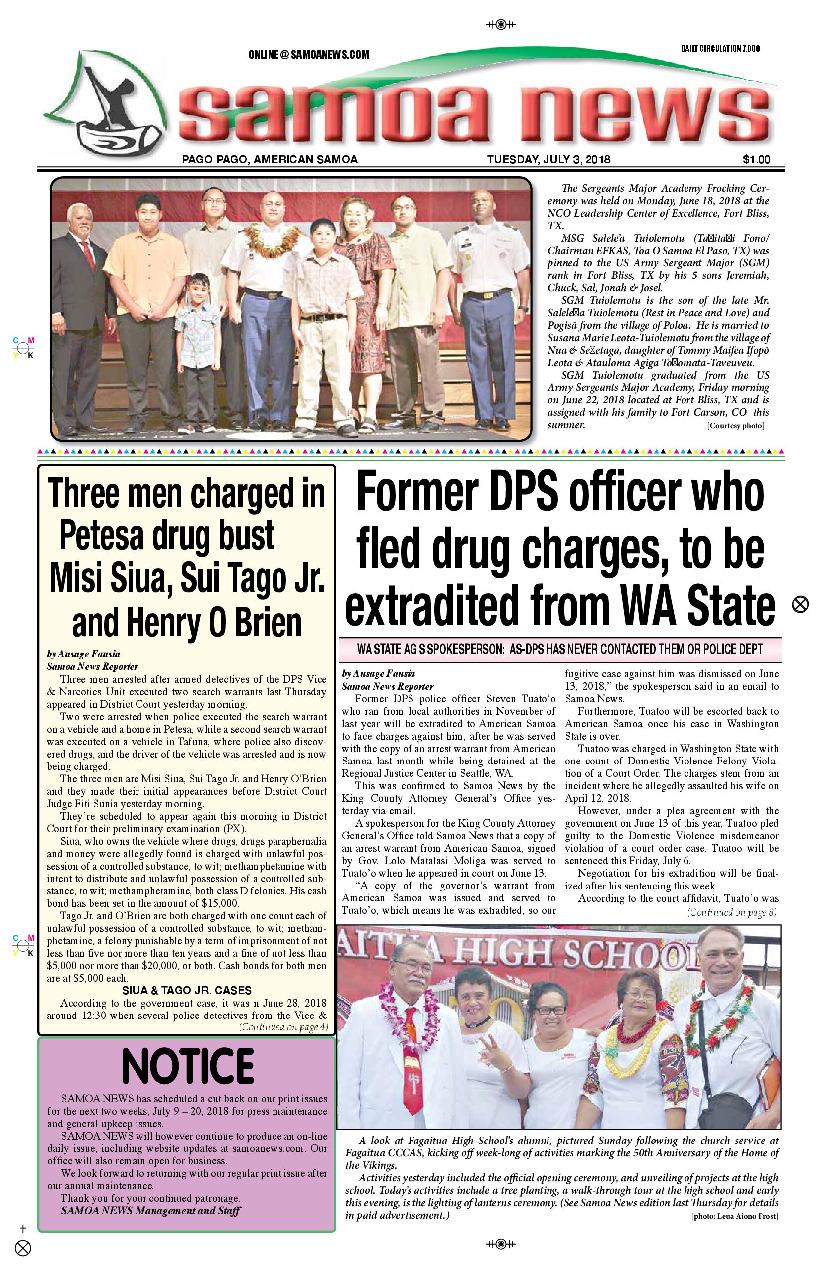 SN News Tuesday, July 03, 2018