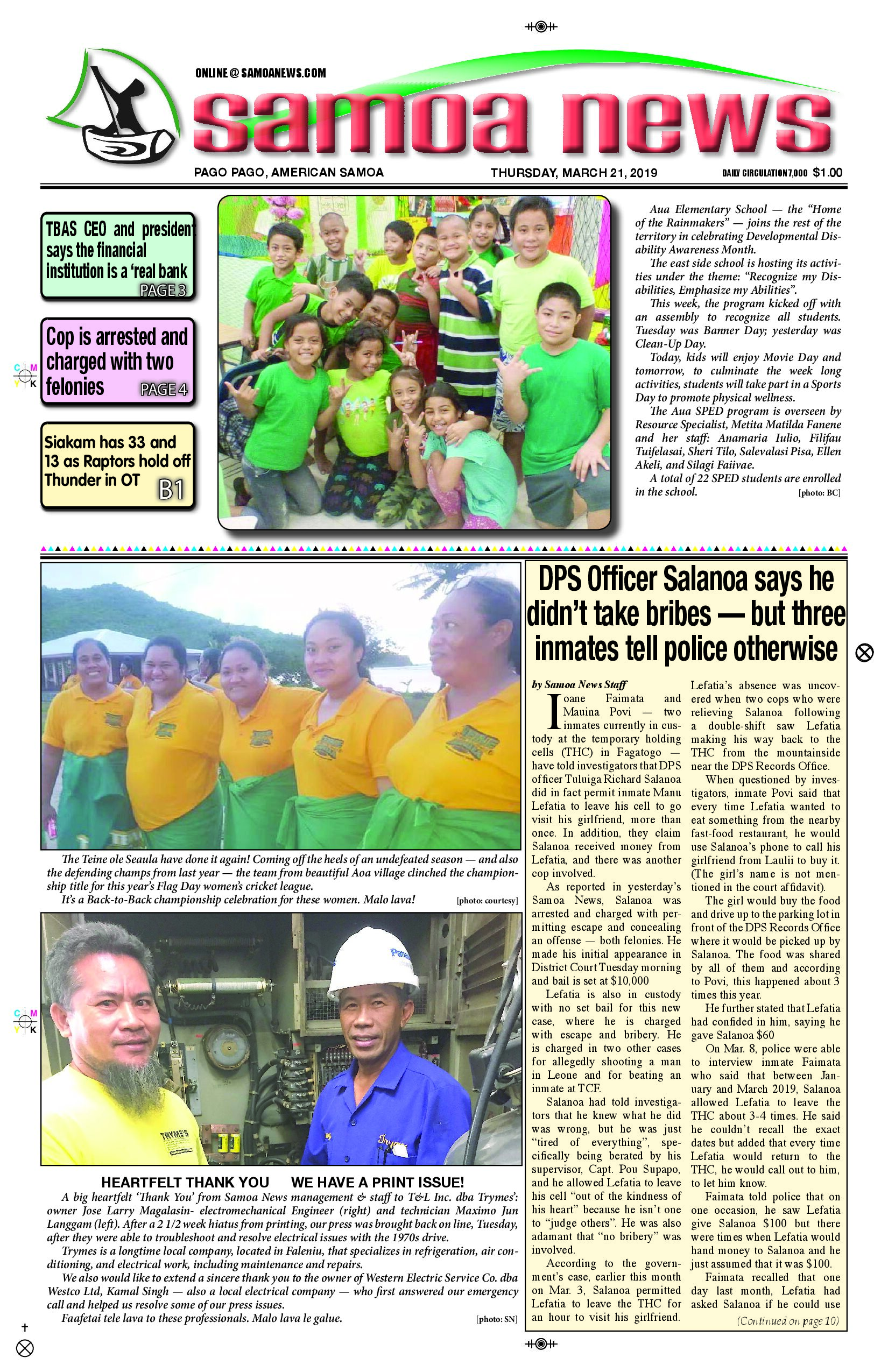 SN News Thursday, March 21, 2019