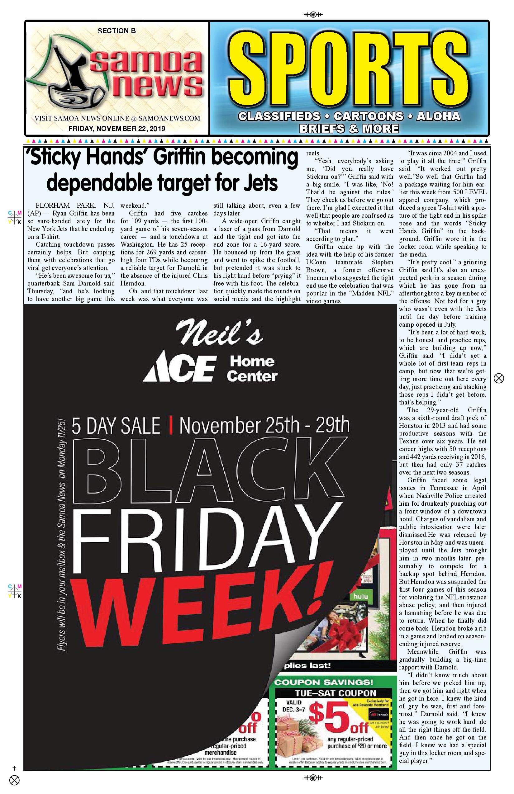 SN Sports Friday, November 22, 2019