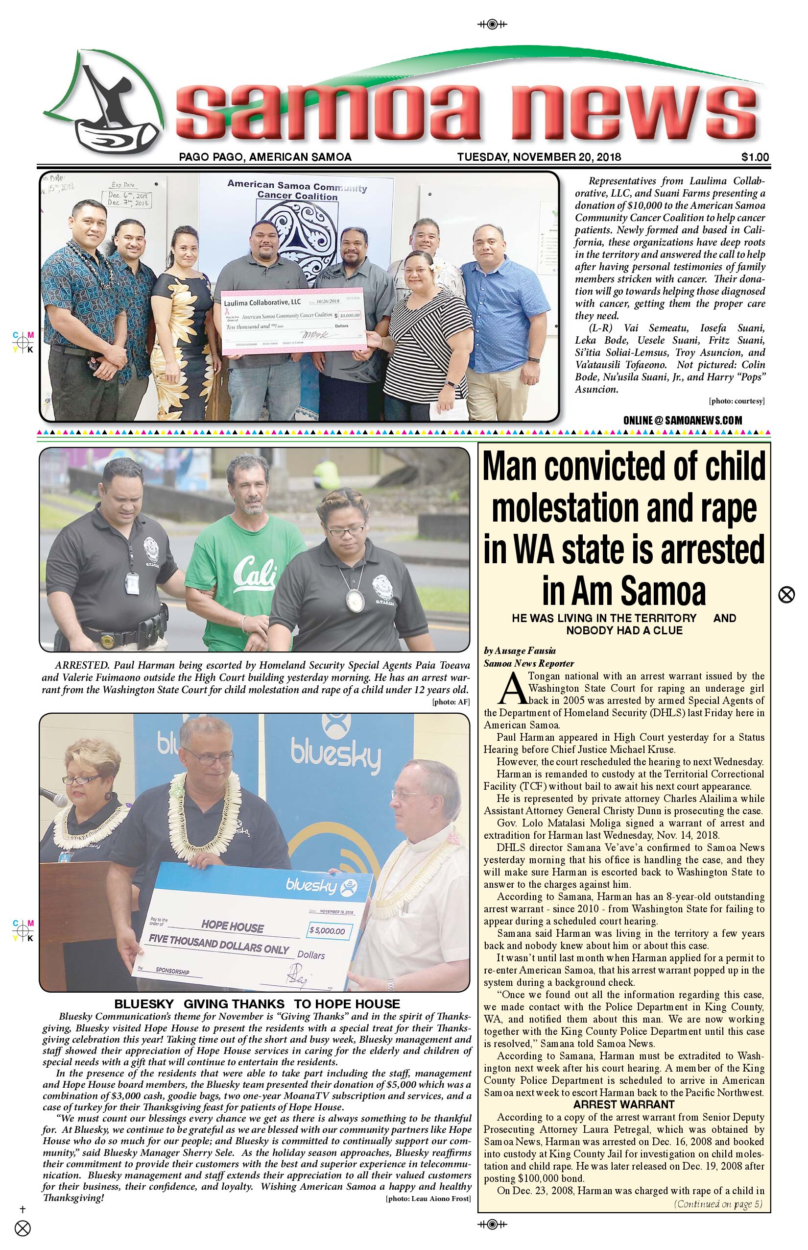 SN News Tuesday, November 20, 2018