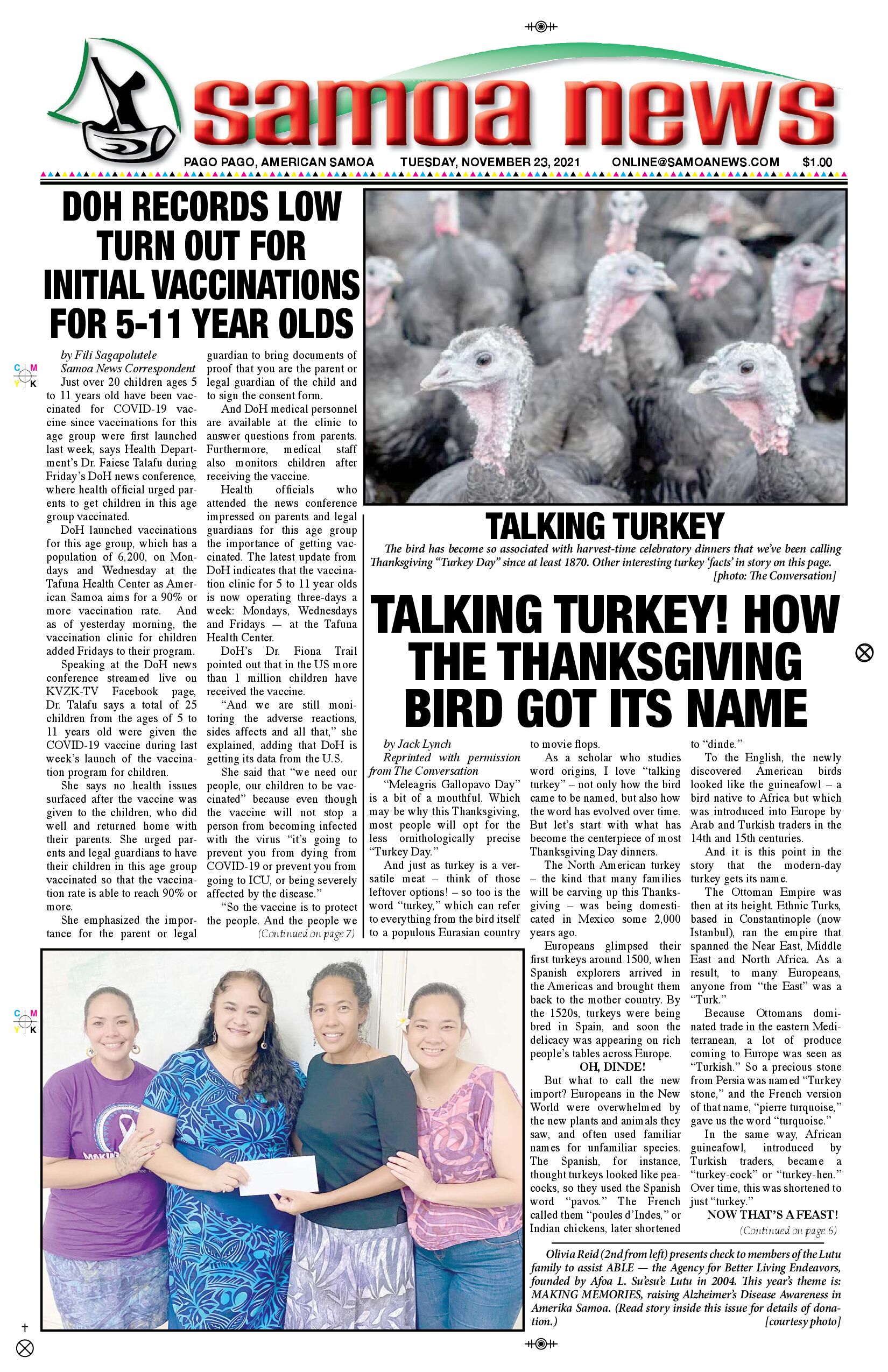 SN News Tuesday, November 23,  2021