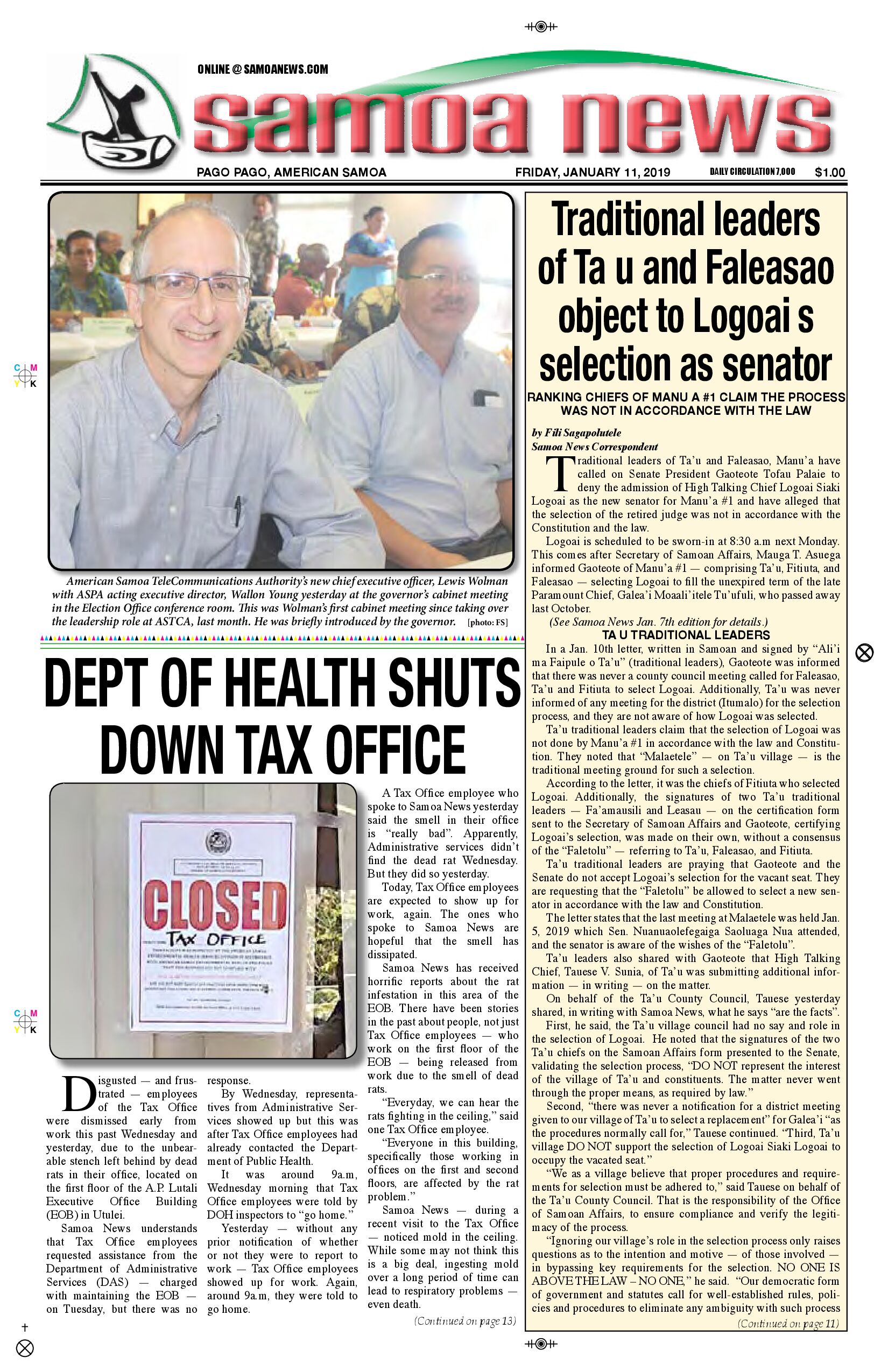 SN News Friday, January 11, 2019