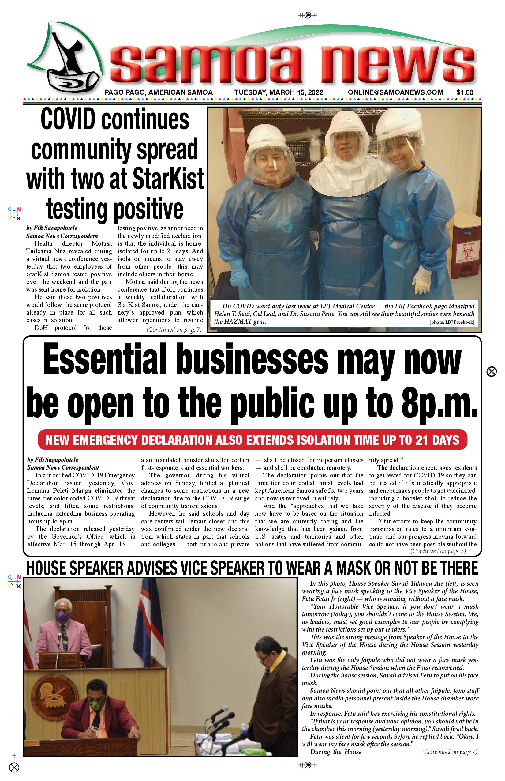 SN News Tuesday, March 15, 2022