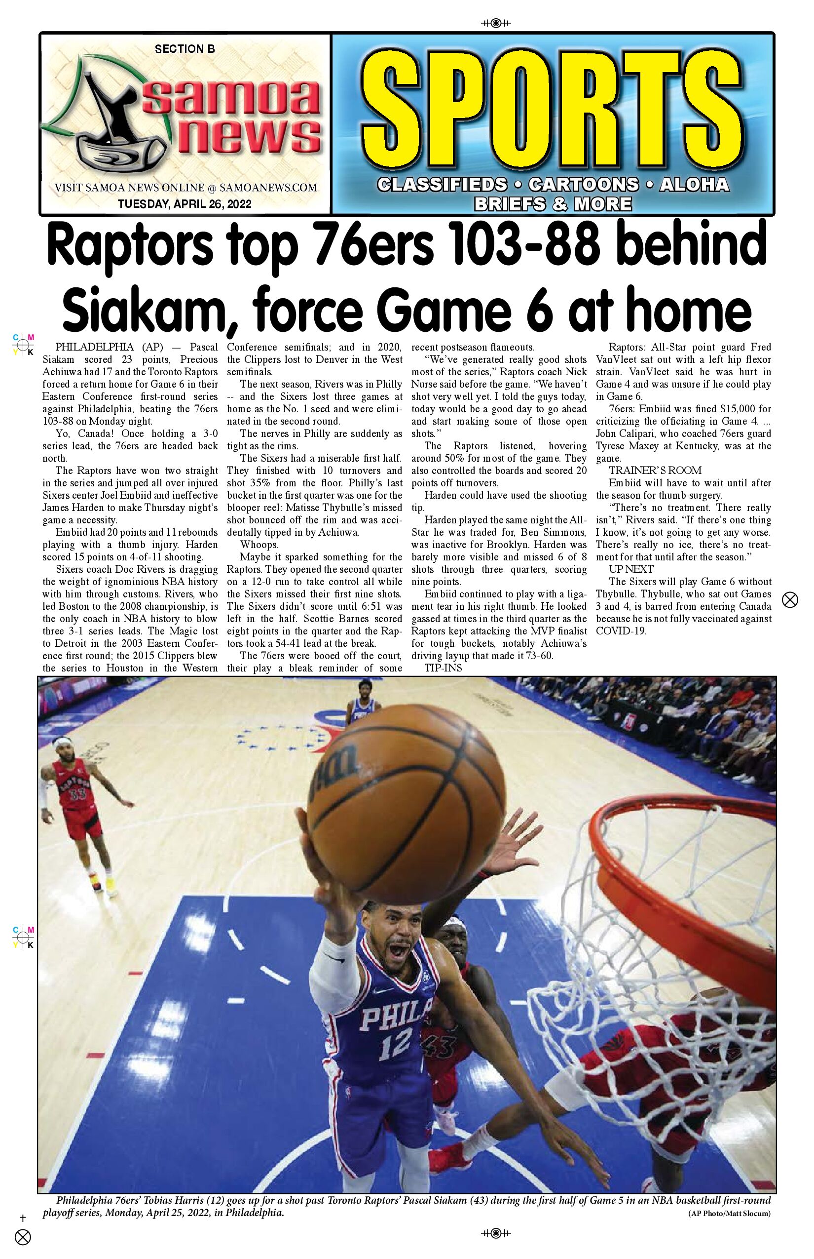 SN Sports Tuesday, April 26, 2022