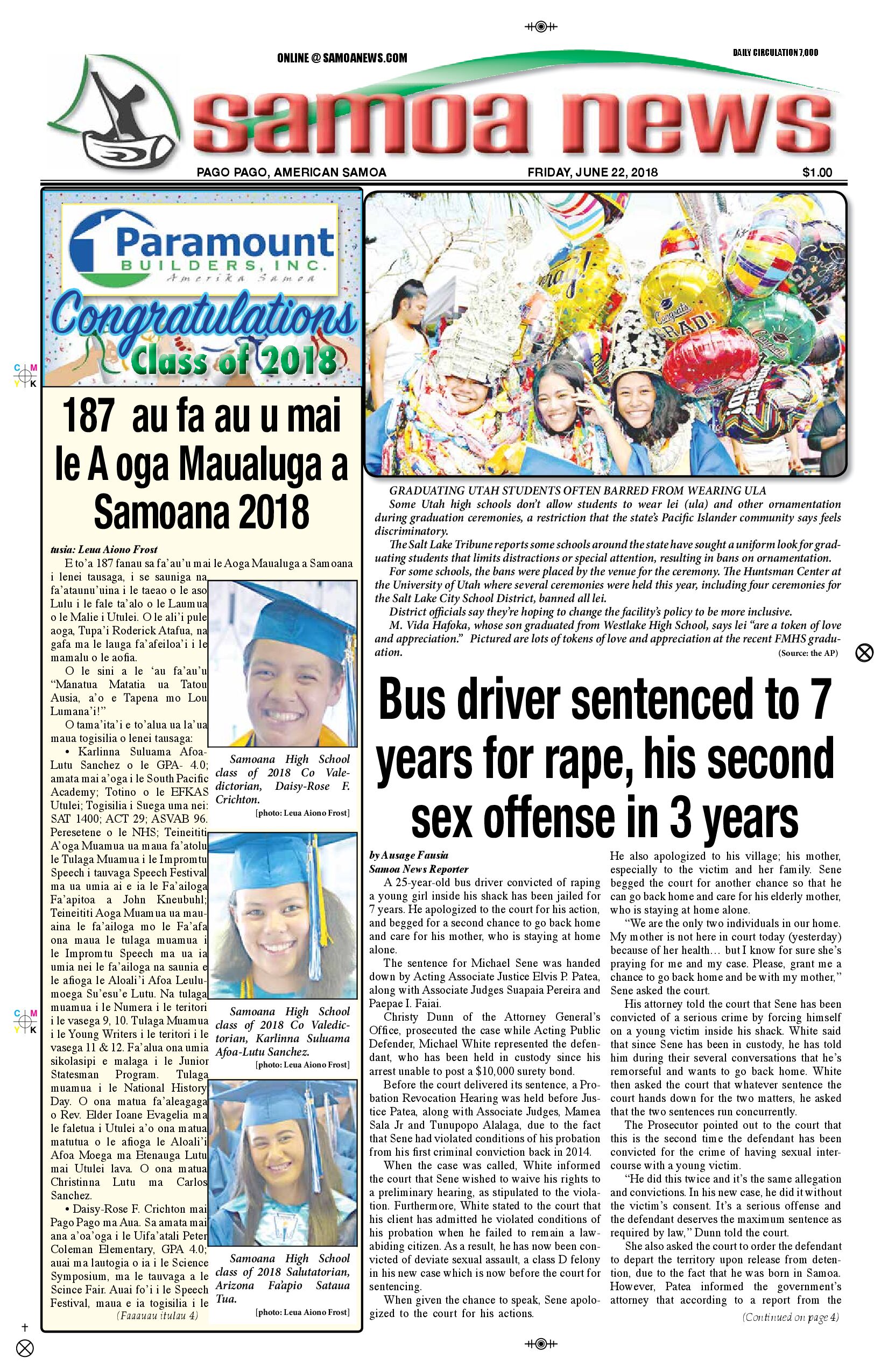 SN News Friday, June 22, 2018