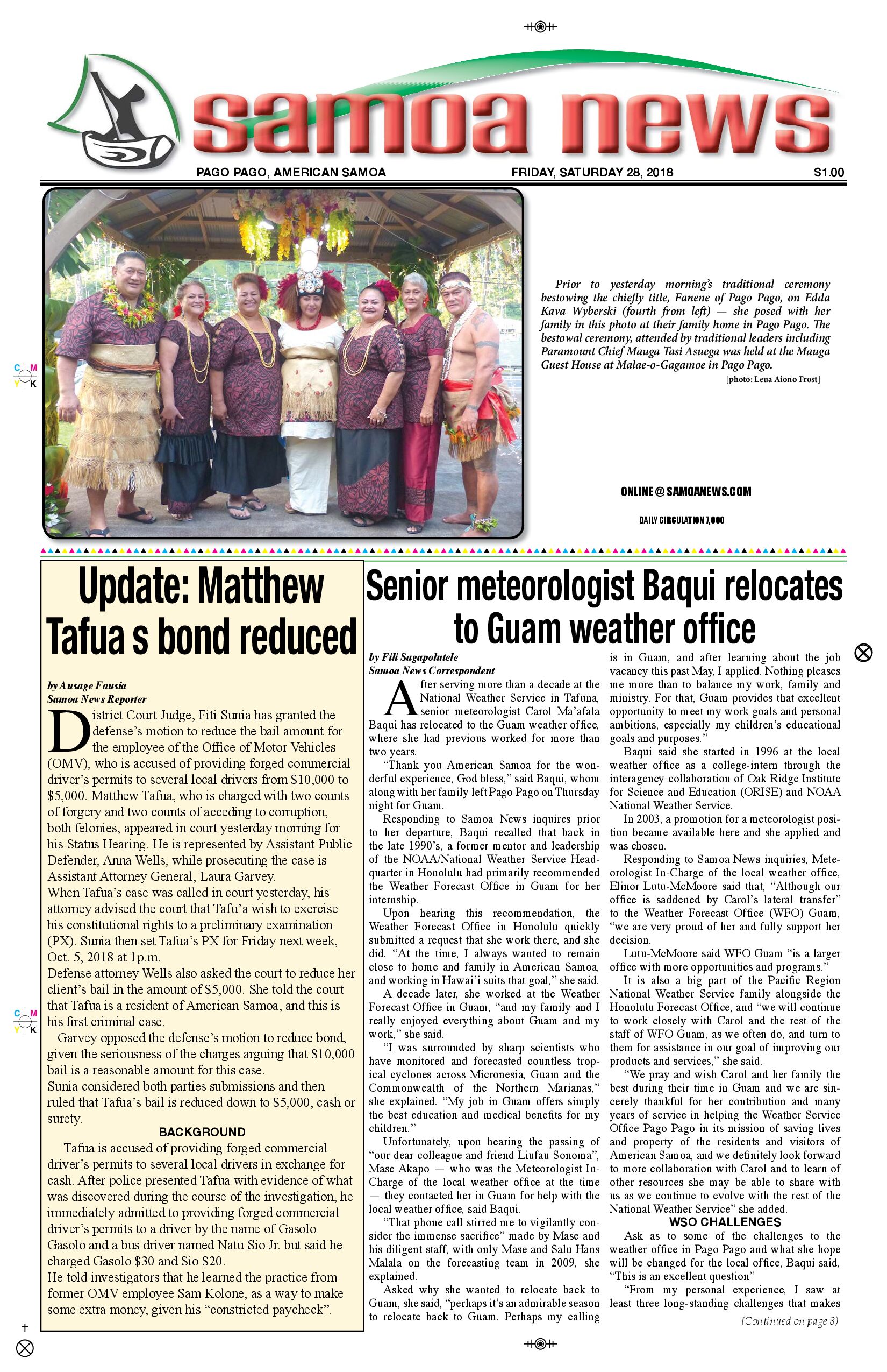 SN News Friday, September 28, 2018