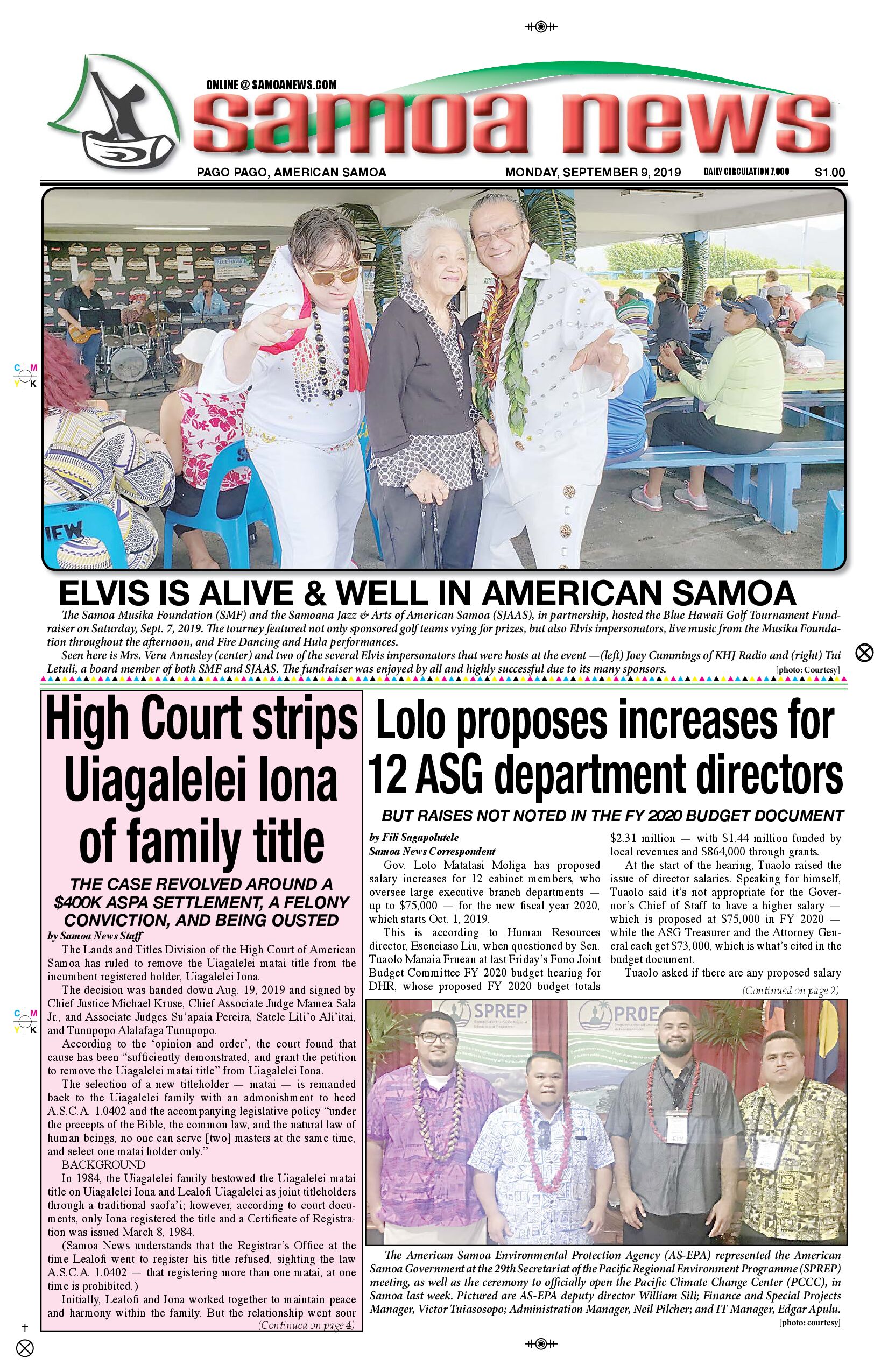 SN News Monday, September 09, 2019