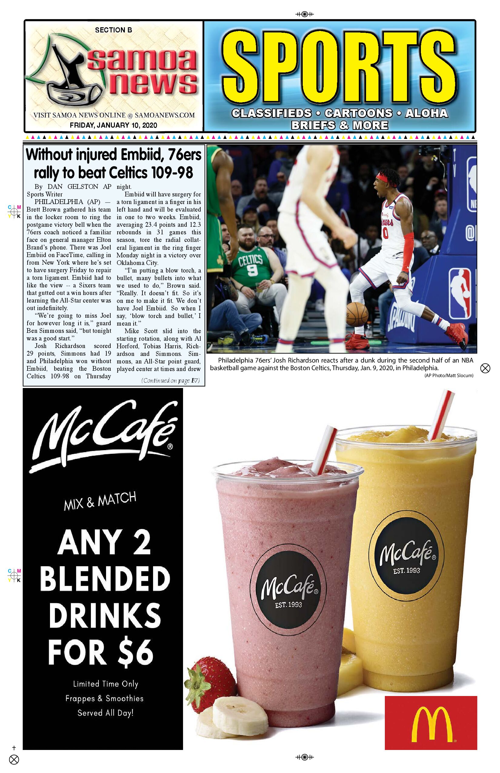 SN Sports Friday, January 10, 2020