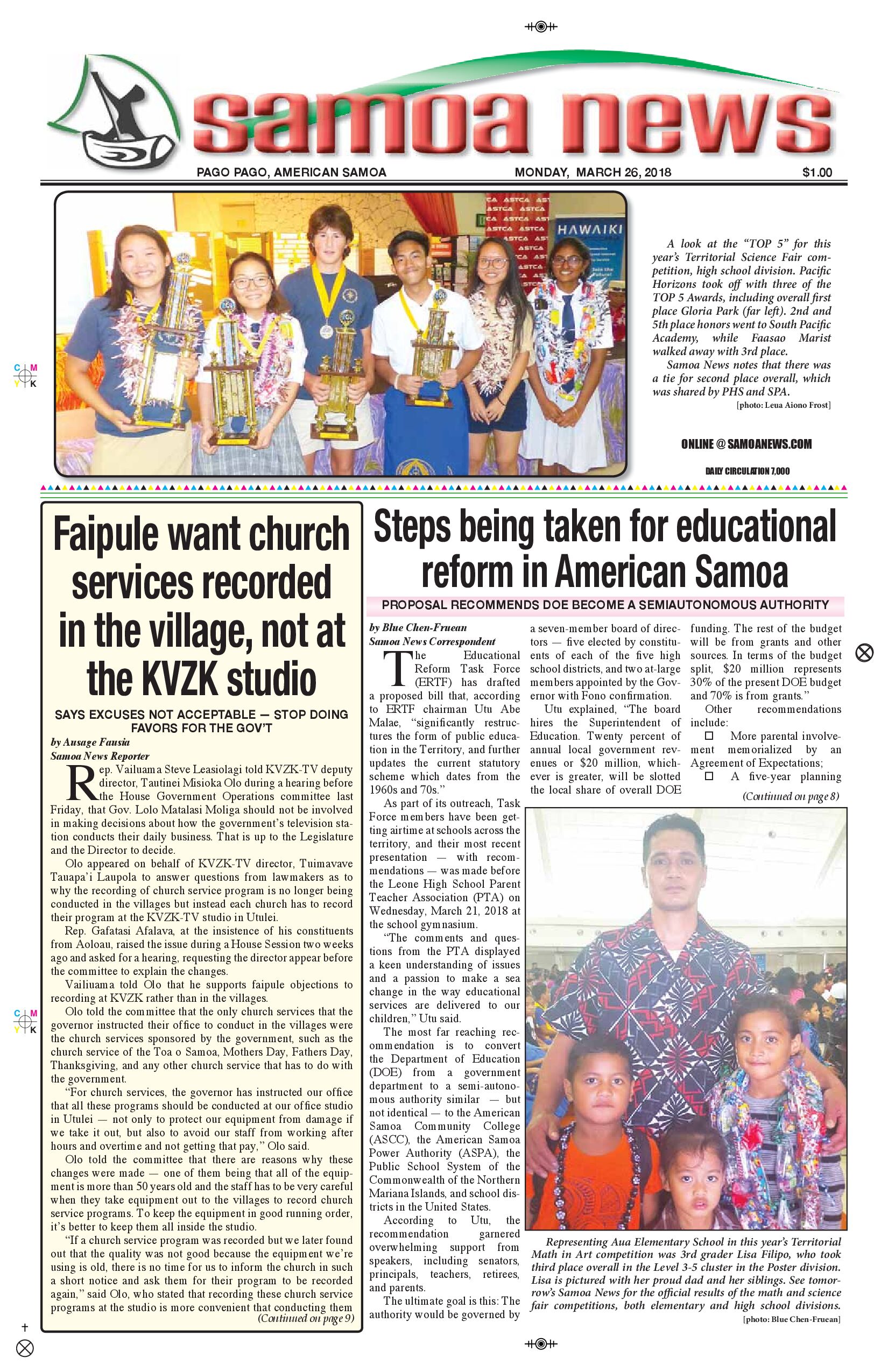 SN News Monday, March 26, 2018