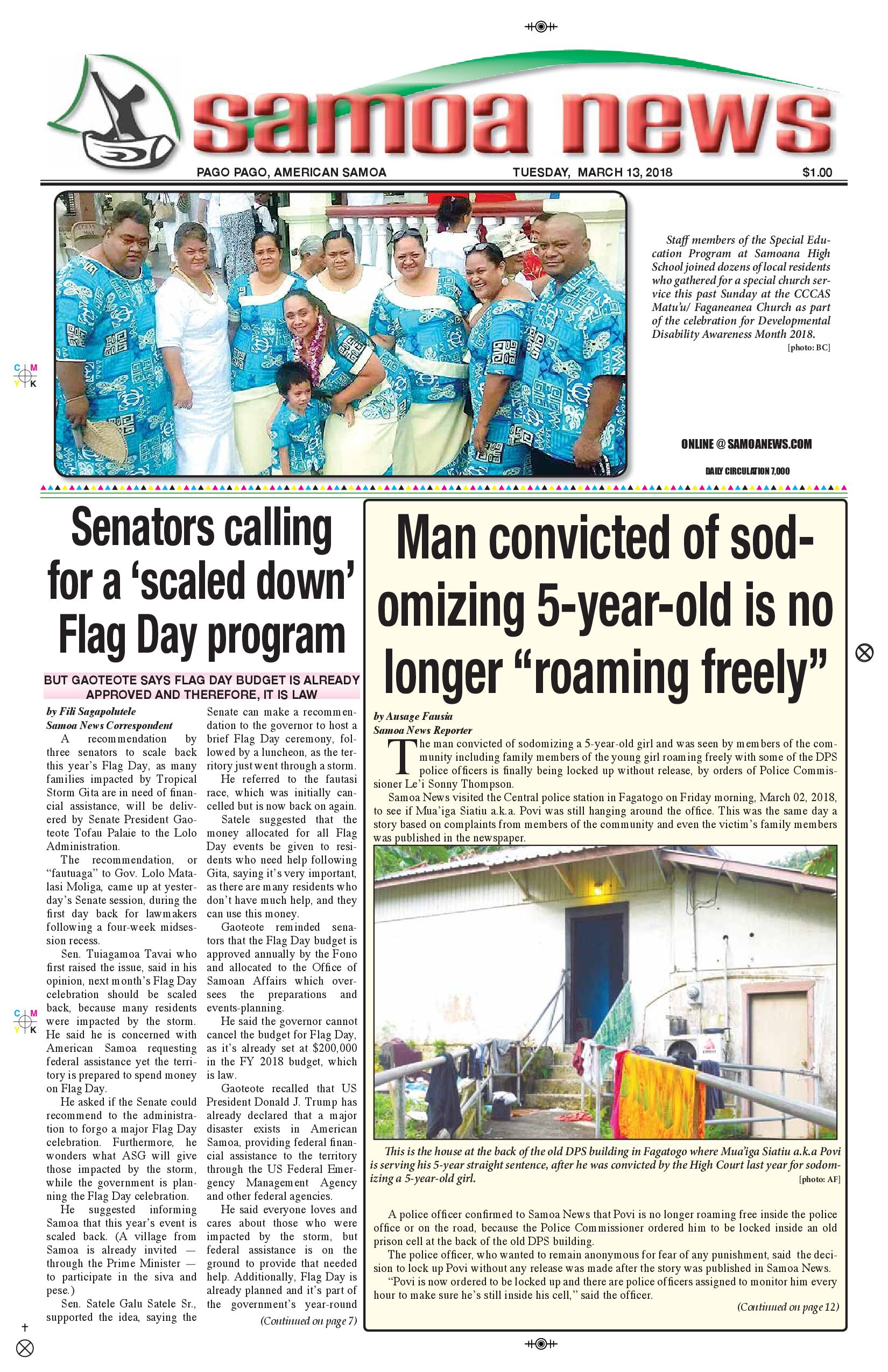 SN News Tuesday, March 13, 2018