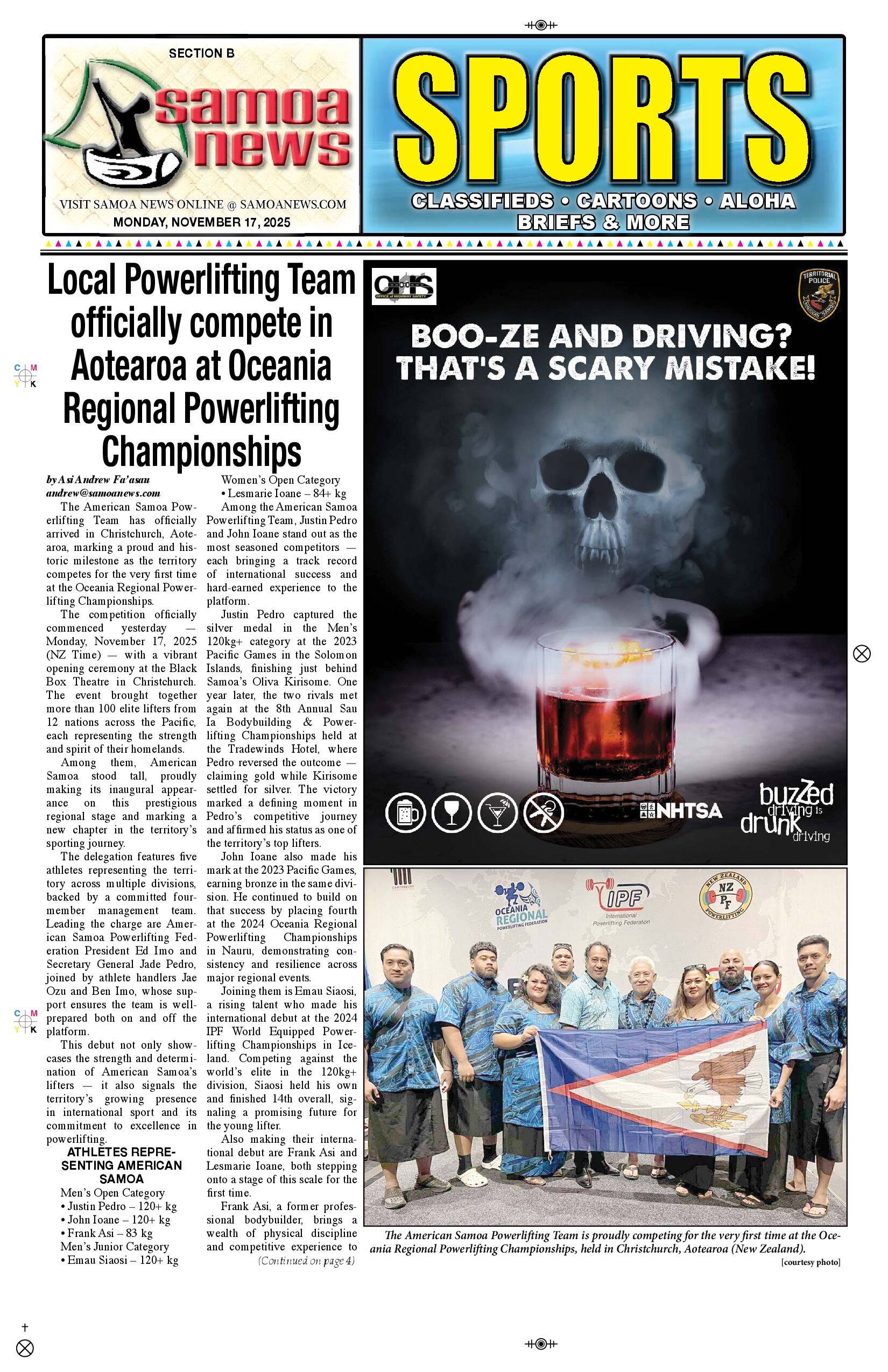 SN Sports Monday, November 17, 2025