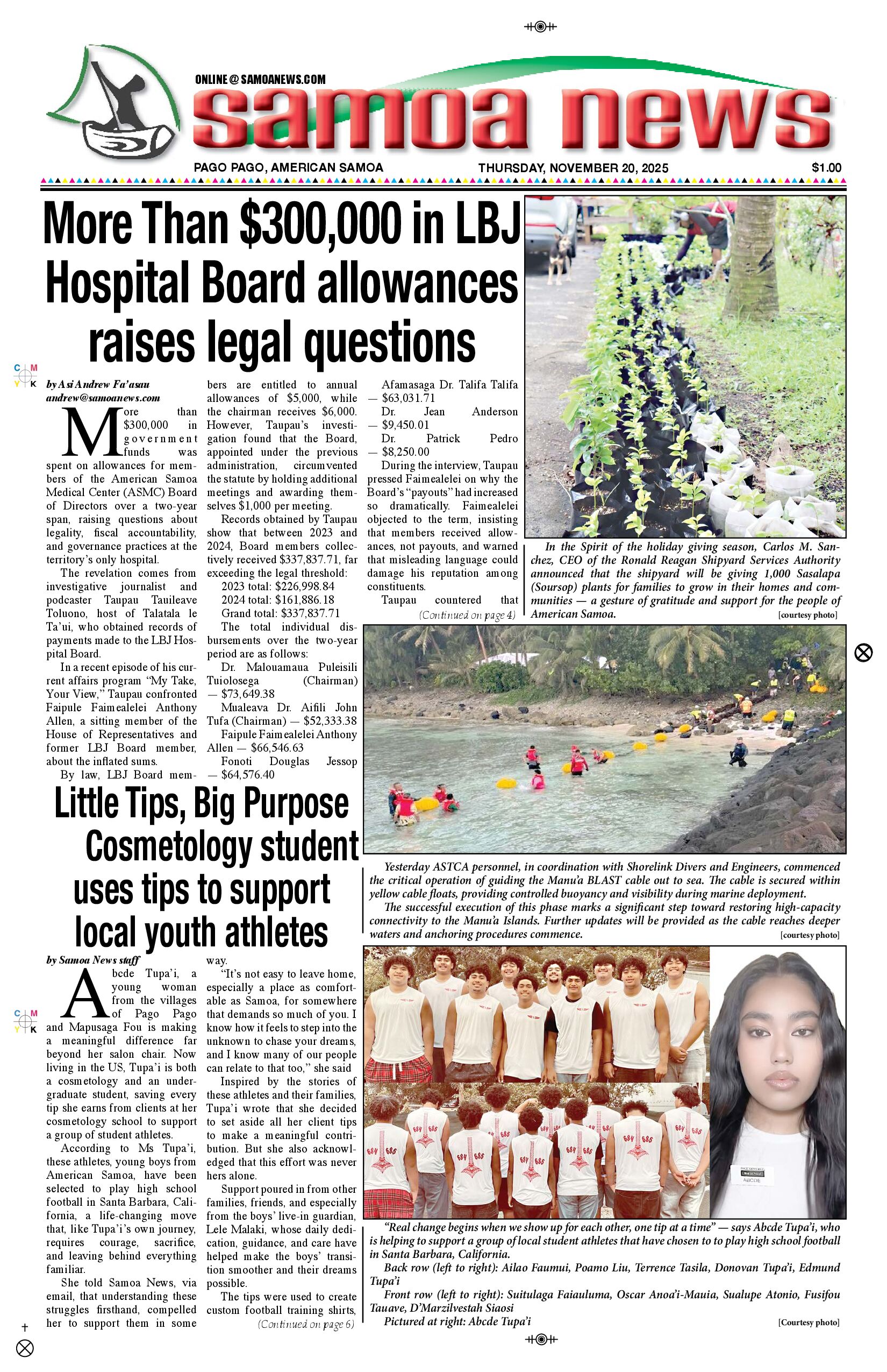 SN News Thursday, November 20, 2025