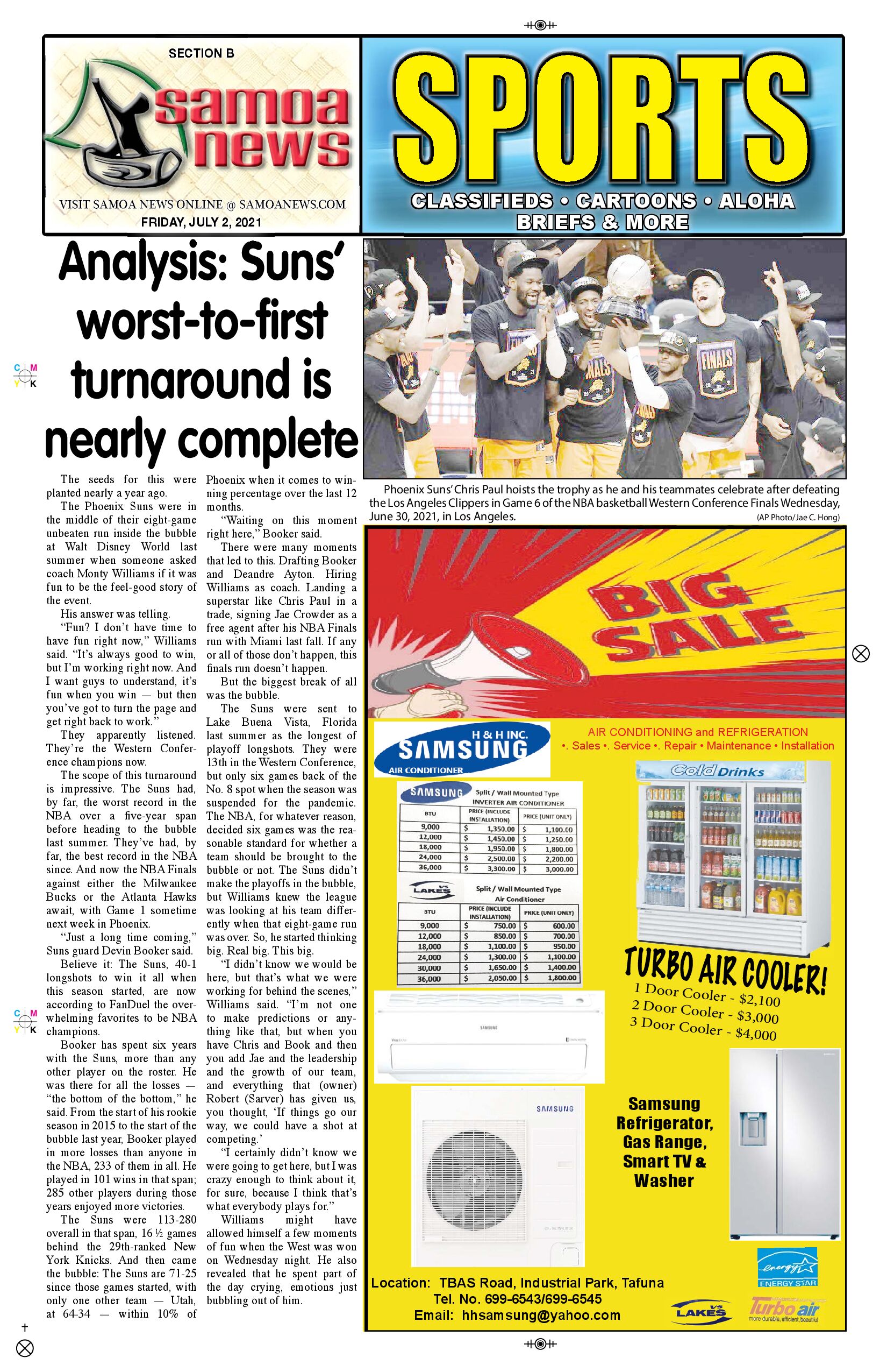 SN Sports Friday, July 02, 2021