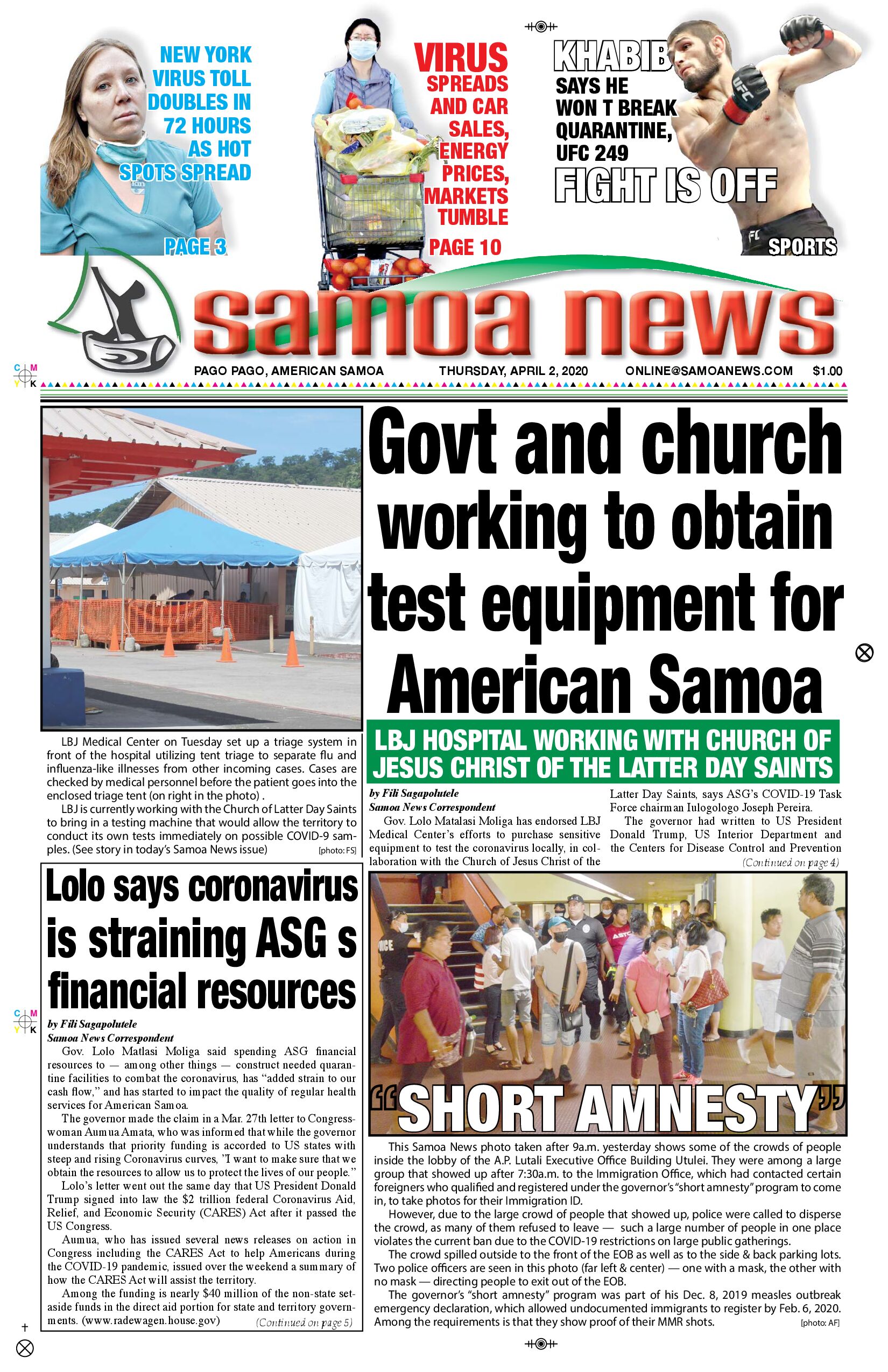 SN News Thursday, April 02, 2020