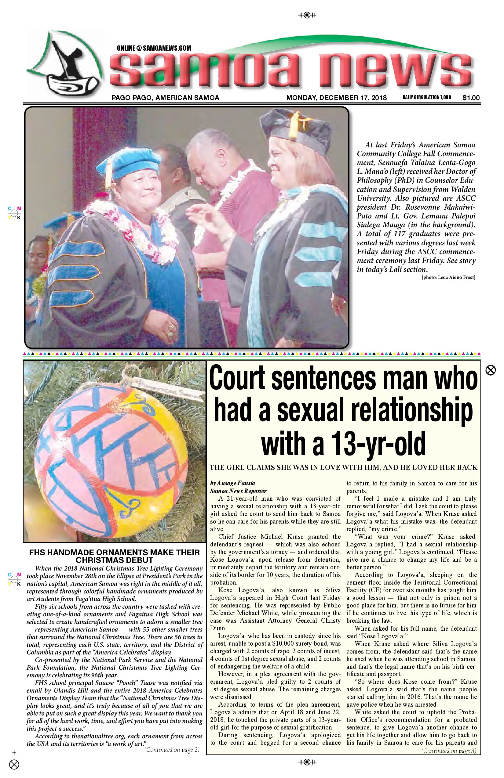 SN News Monday, December 17, 2018