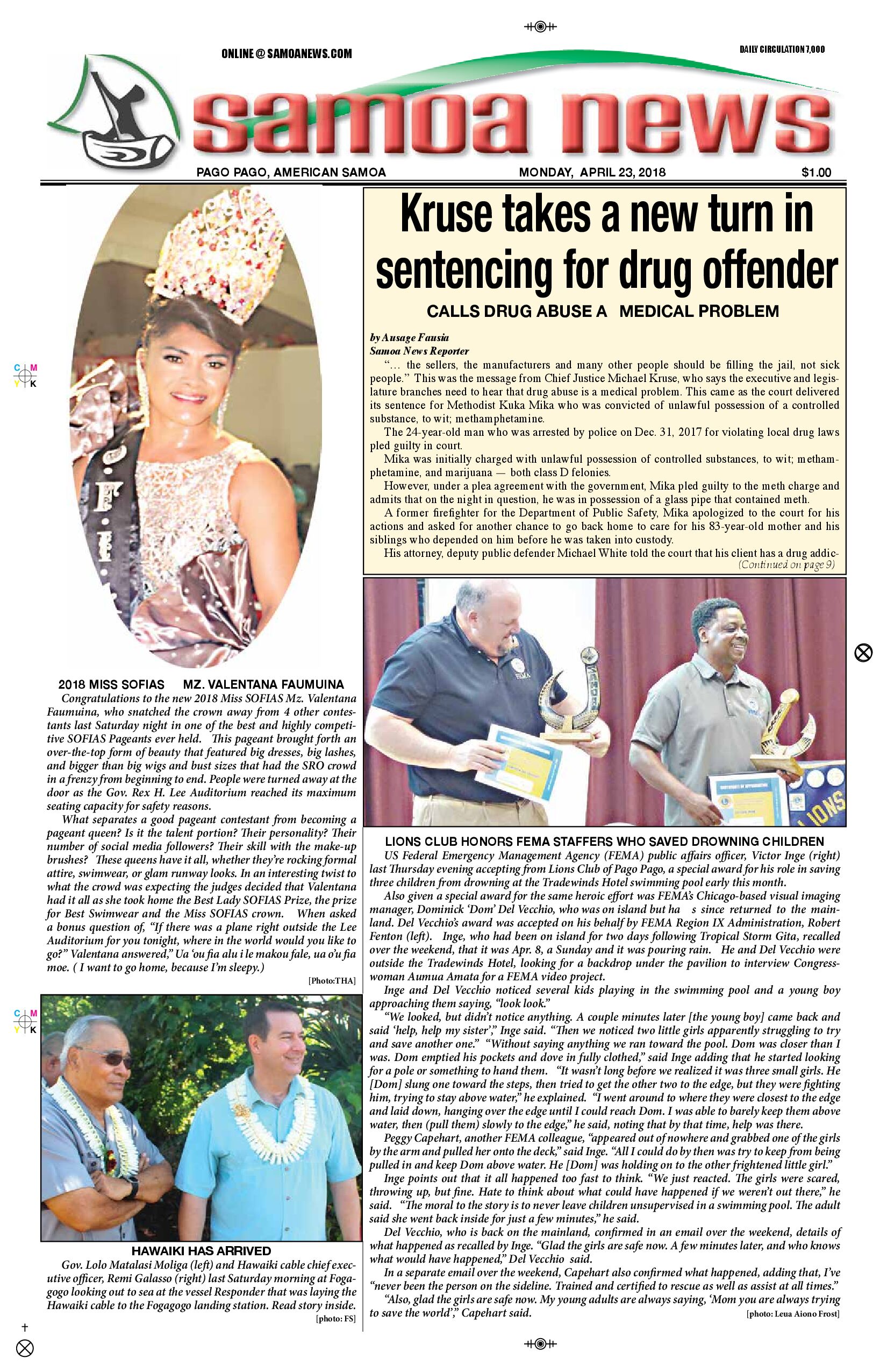 SN News Monday, April 23, 2018