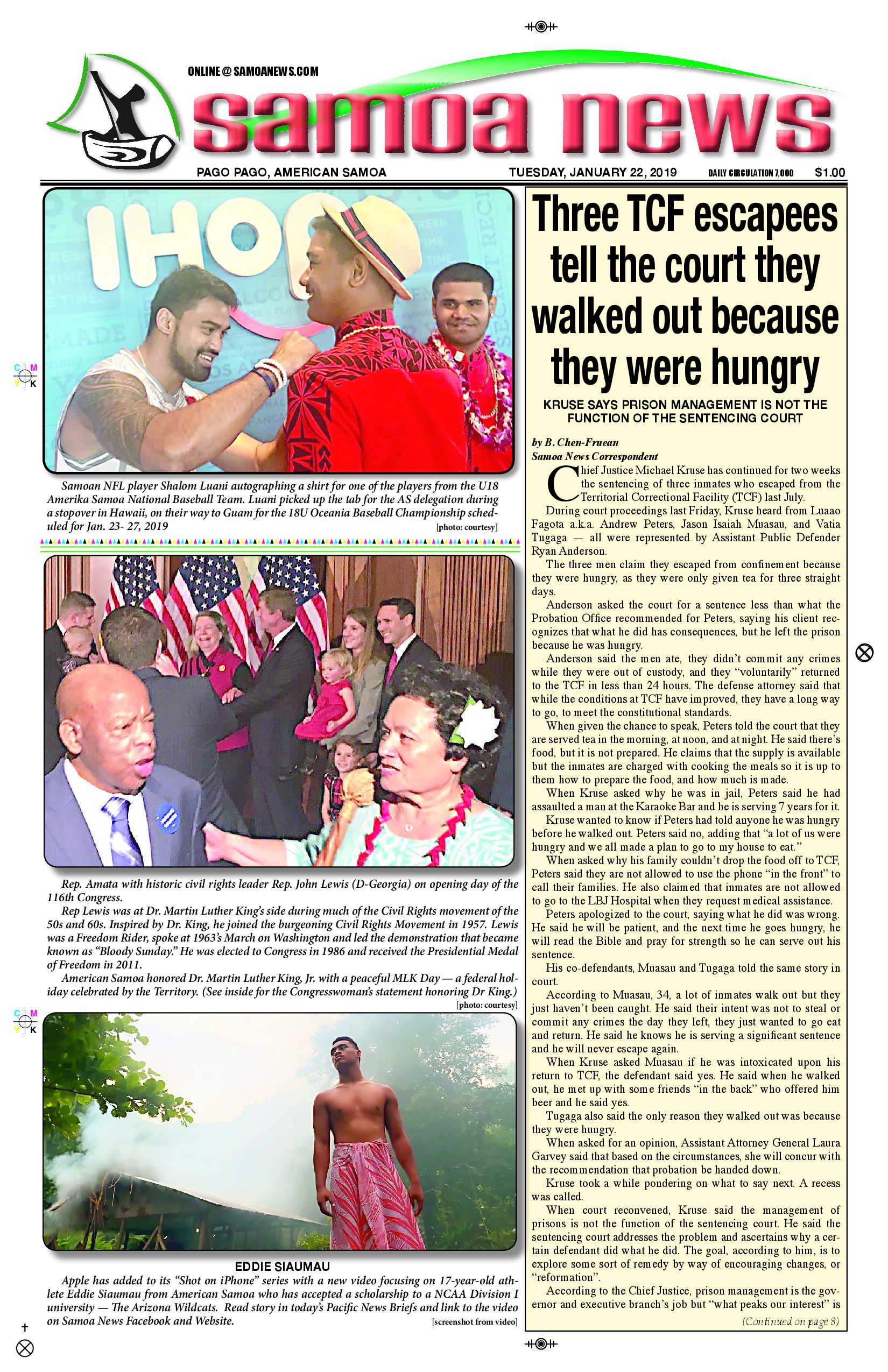 SN News Tuesday, January 22, 2019