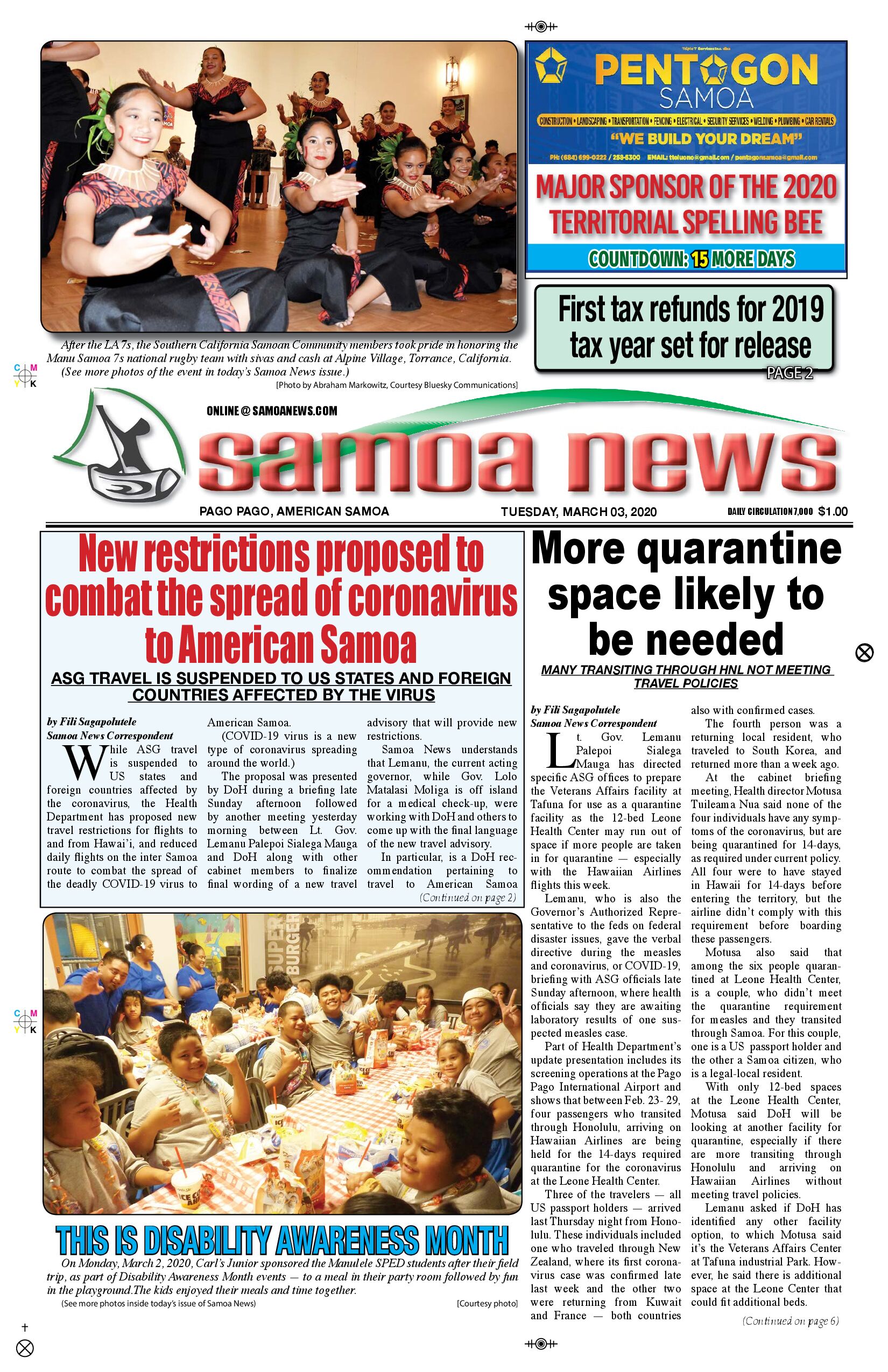 SN News Tuesday, March 03, 2020